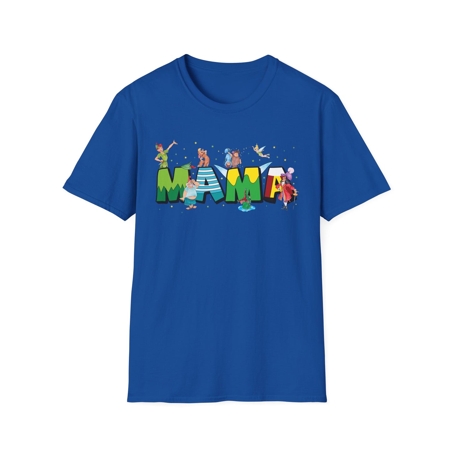 Mama Beach Vacation T-Shirt — Colorful Tropical 'MAMA' Letter Art for Moms