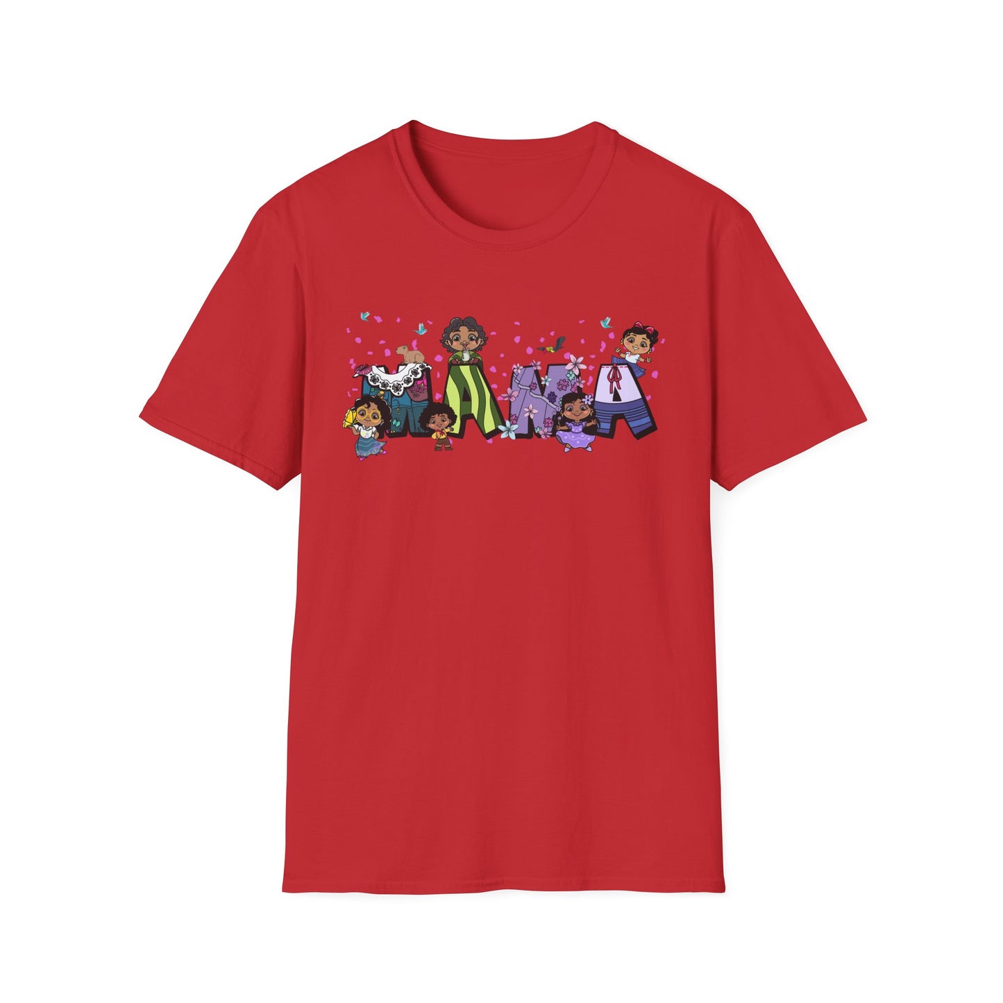 Mama Cartoon Graphic T-Shirt — Cute Family Mama Tee