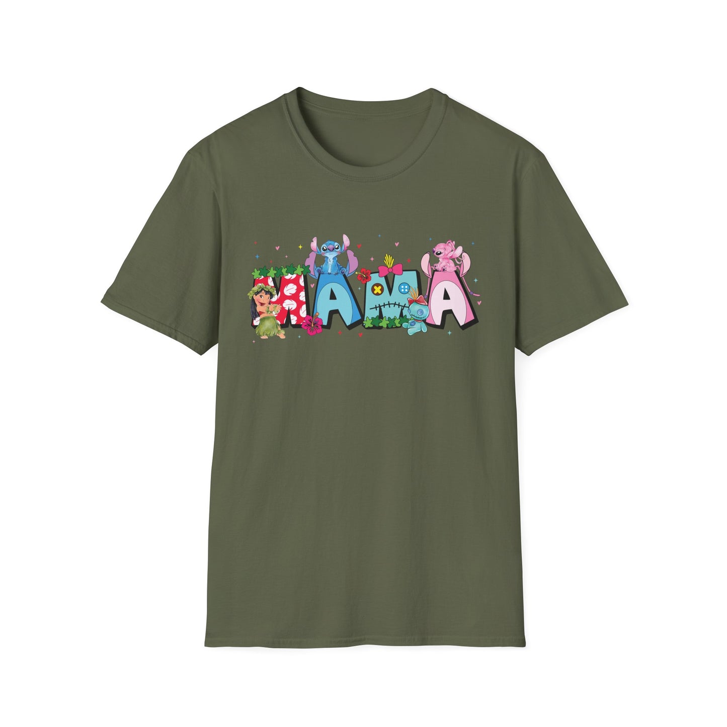 Ohana Mama Shirt – Tropical Cute Alien Graphic Tee | Island Mom Shirt | Family Vacation Outfit