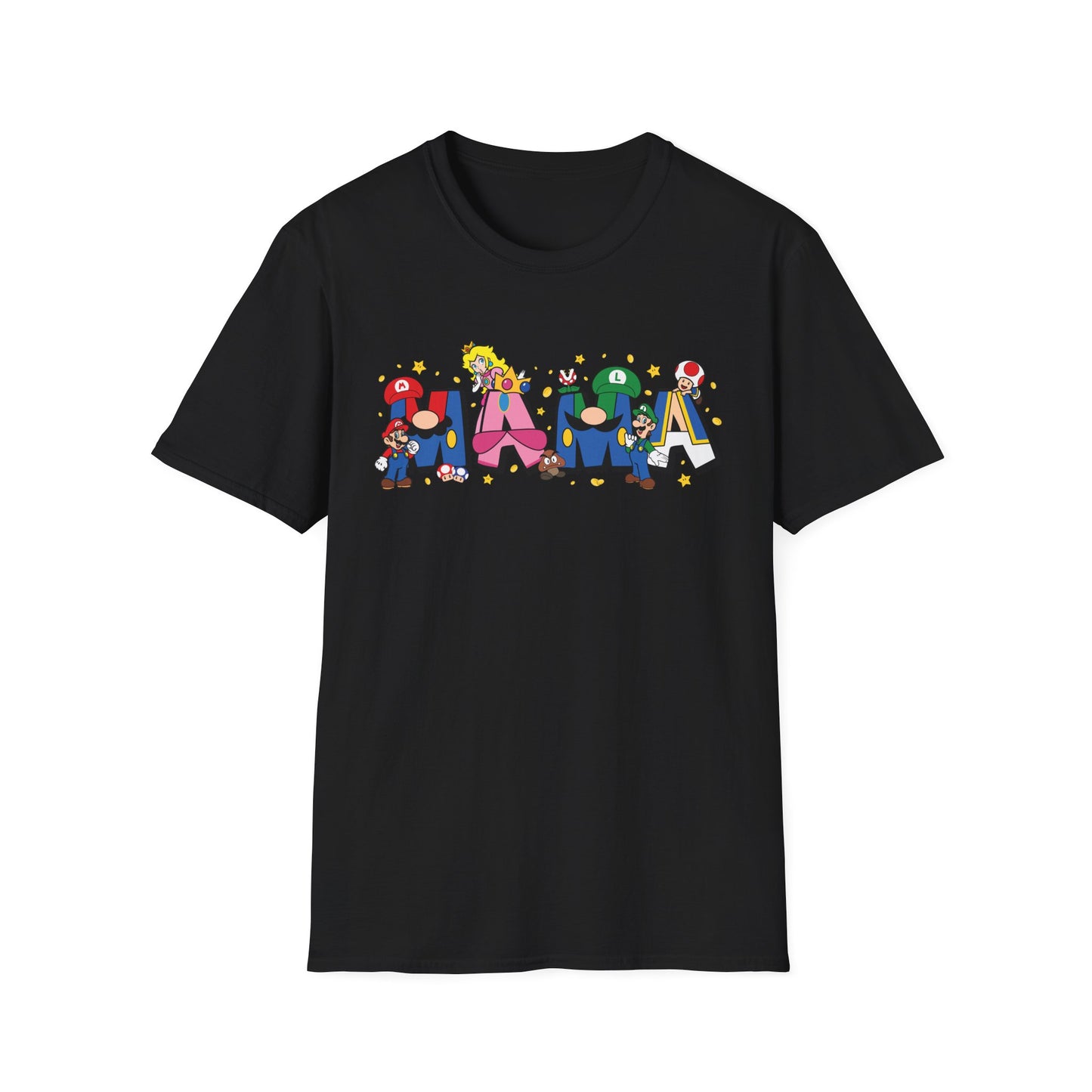 Mama Colorful Cartoon Lettering T-Shirt — Playful Mother's Day Gift
