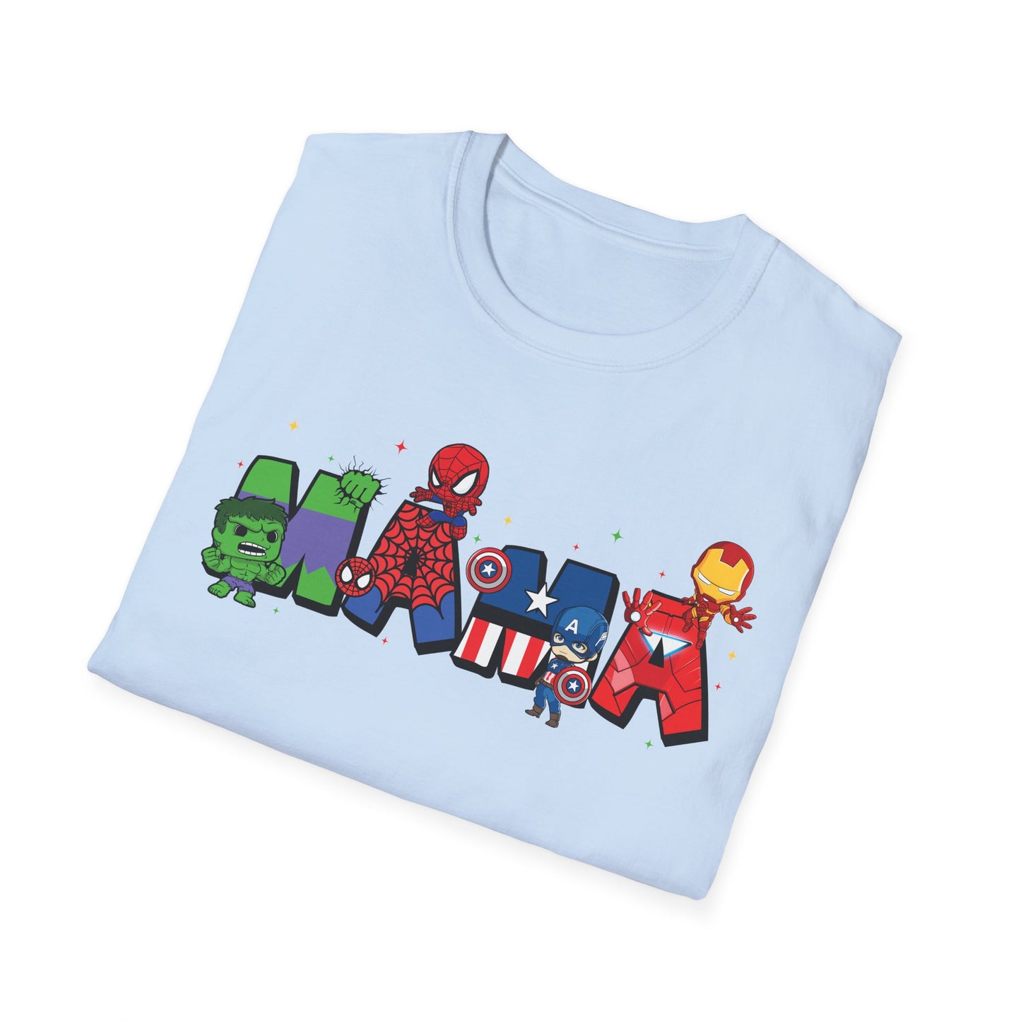 Marvel Heroes Name Tee — Cartoon Superhero Letter Design