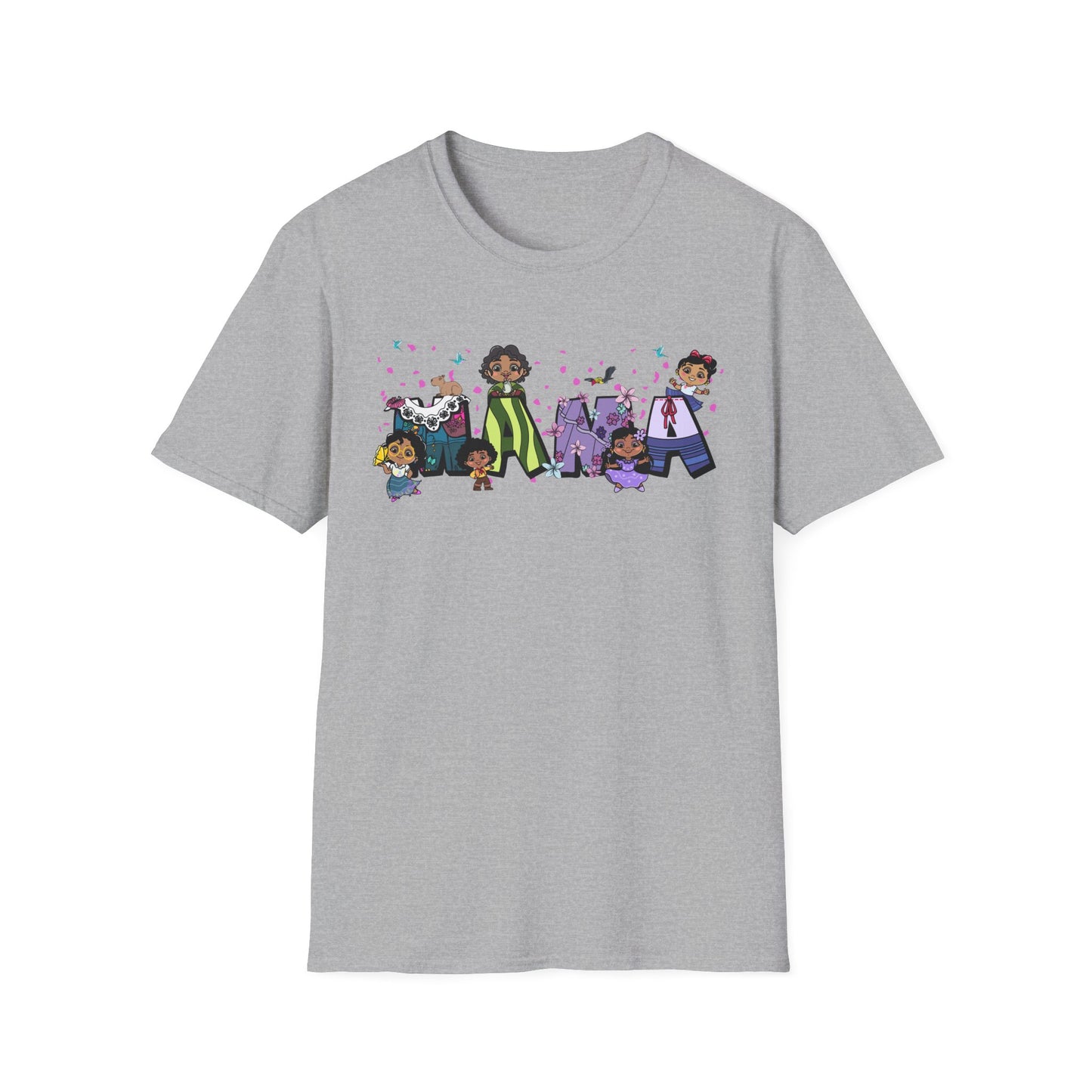 Mama Cartoon Graphic T-Shirt — Cute Family Mama Tee