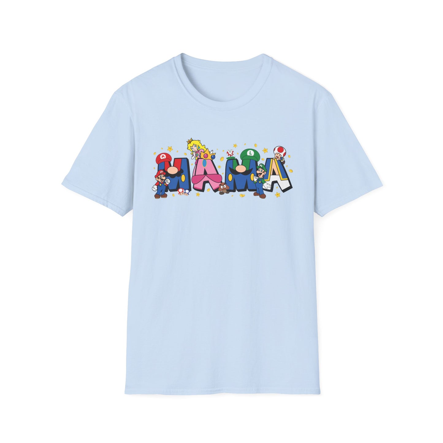 Mama Colorful Cartoon Lettering T-Shirt — Playful Mother's Day Gift
