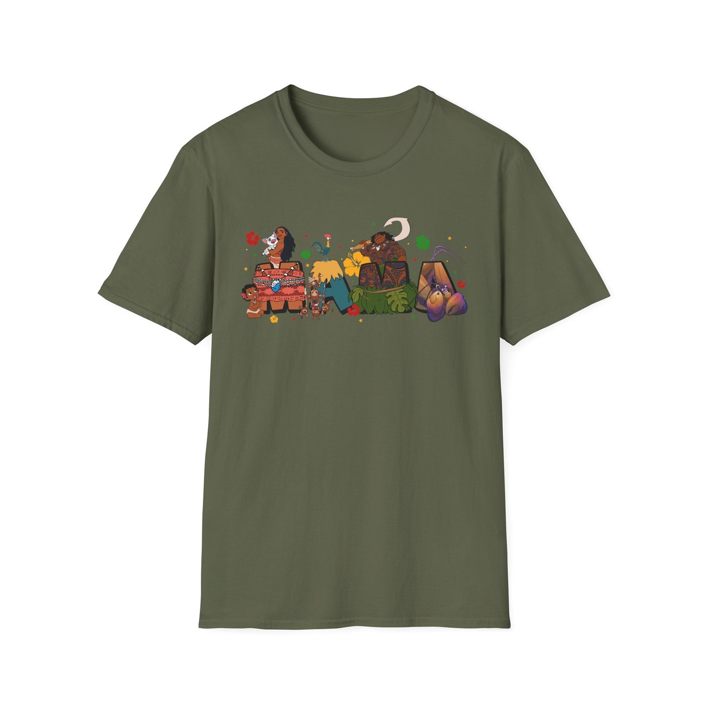 Ohana Mama Shirt – Tropical Hawaiian Mom Graphic Tee | Island Vacation Mama Shirt | Summer Beach Tee