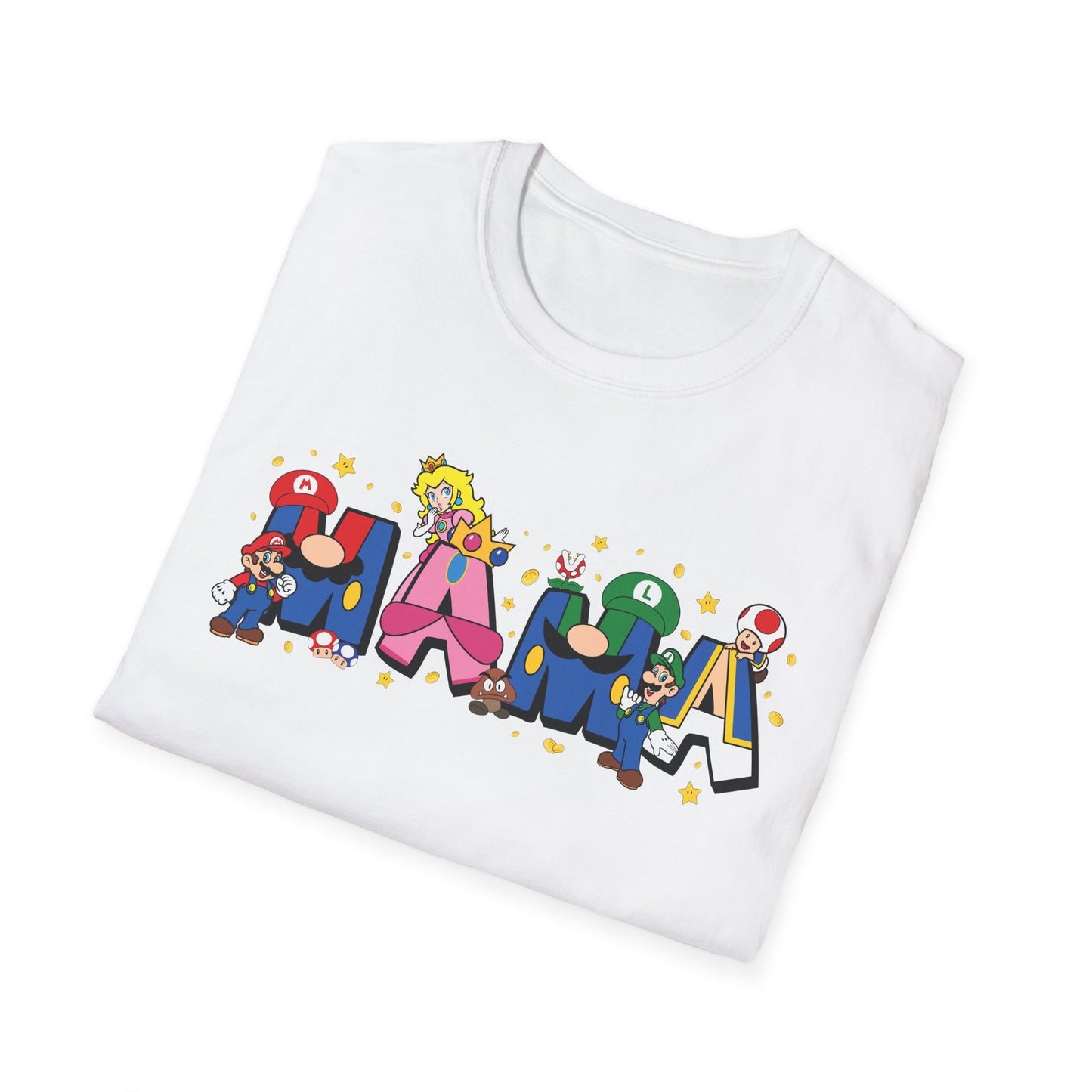 Mama Colorful Cartoon Lettering T-Shirt — Playful Mother's Day Gift