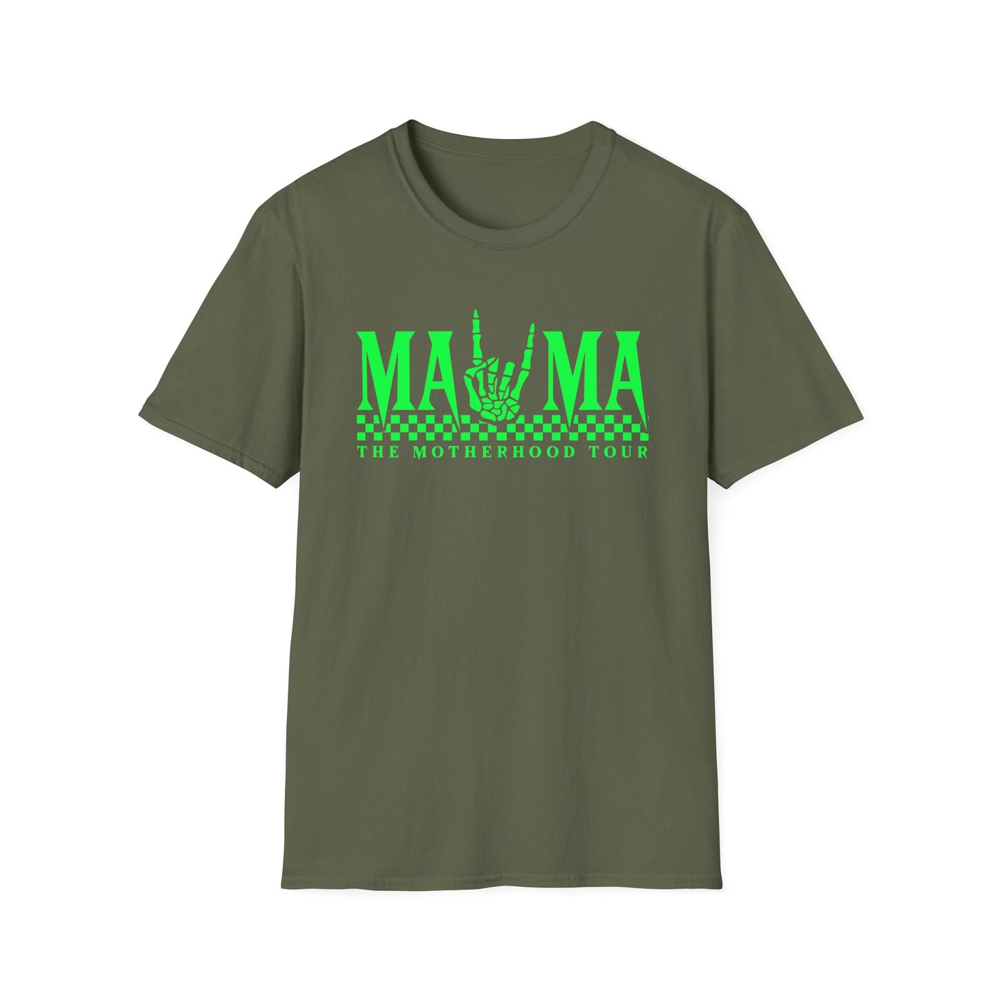 Mama Tour T-Shirt — Neon Rock 'Mama Makes It All Happen' Graphic Tee