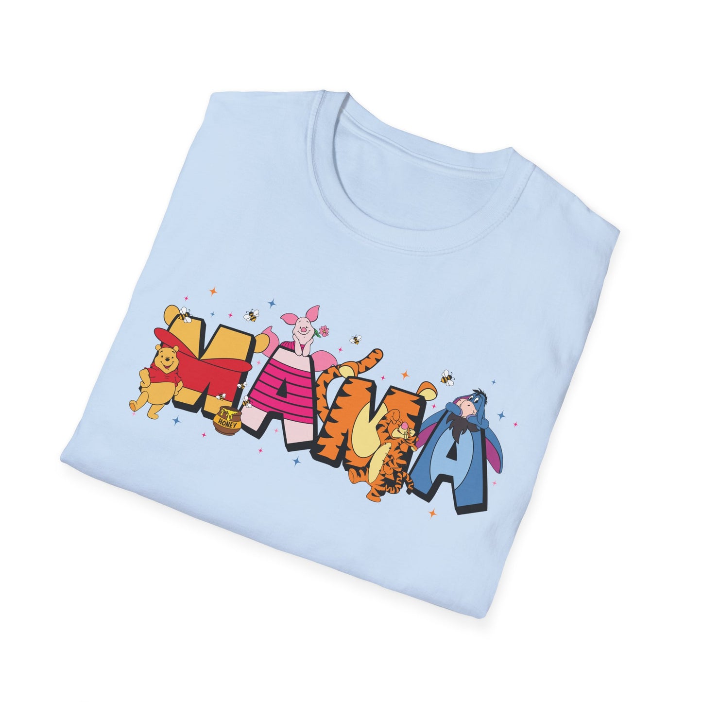 Mama Graphic T-Shirt — Colorful Animal Letter Mom Tee (MAMA)