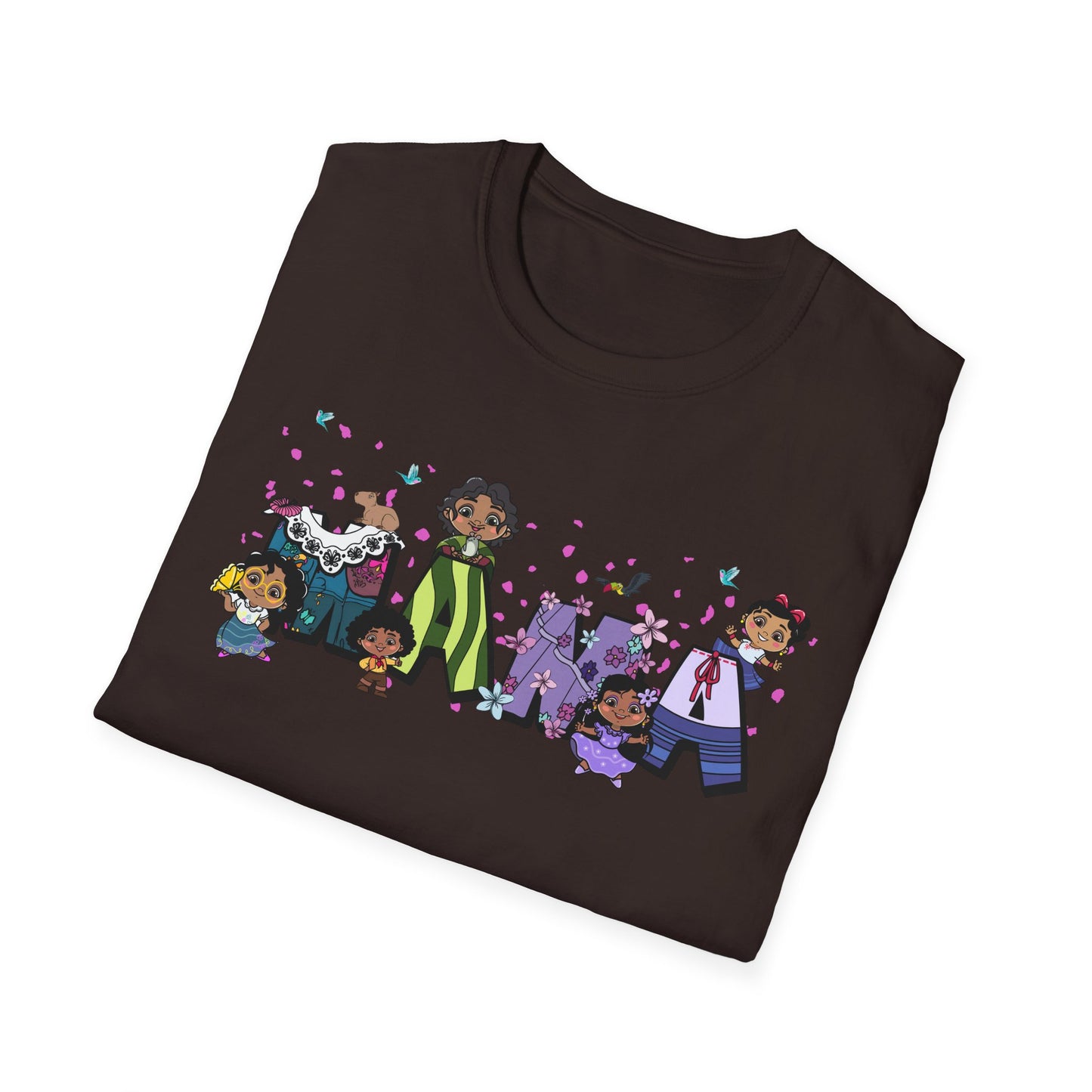 Mama Cartoon Graphic T-Shirt — Cute Family Mama Tee