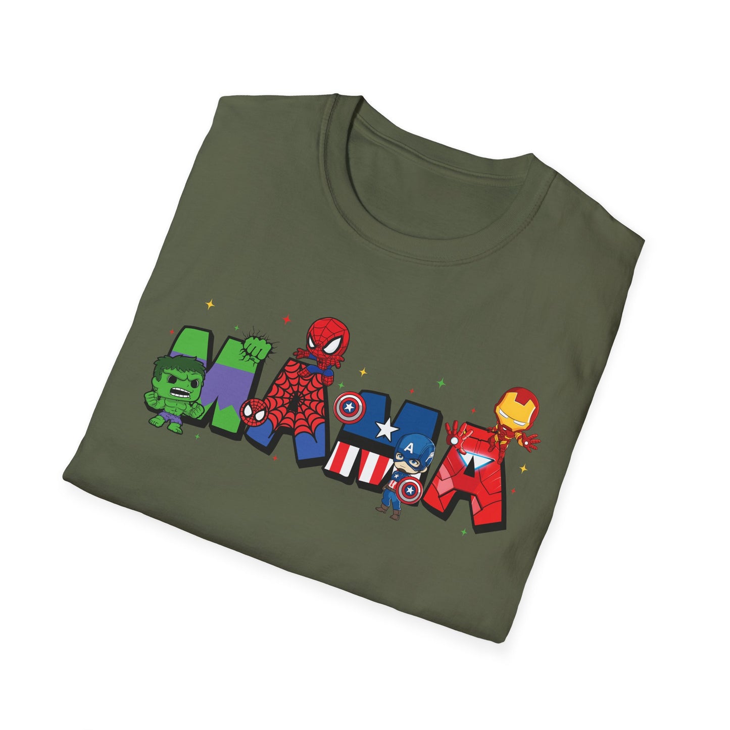 Marvel Heroes Name Tee — Cartoon Superhero Letter Design