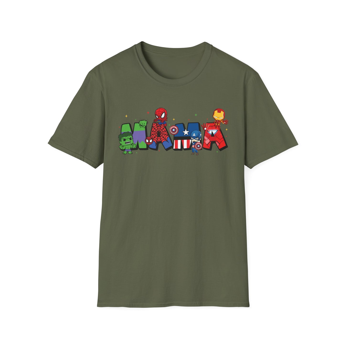 Marvel Heroes Name Tee — Cartoon Superhero Letter Design