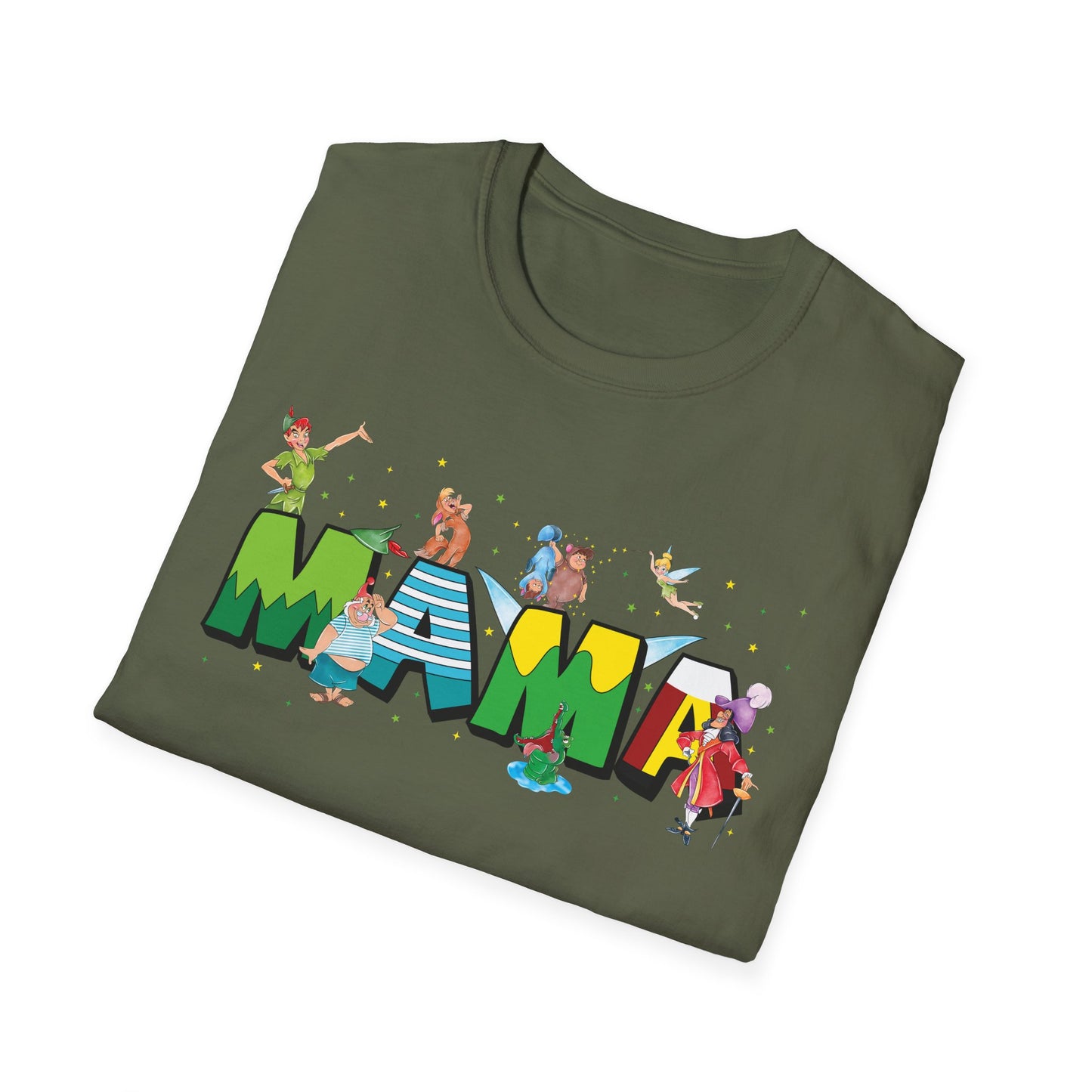 Mama Beach Vacation T-Shirt — Colorful Tropical 'MAMA' Letter Art for Moms