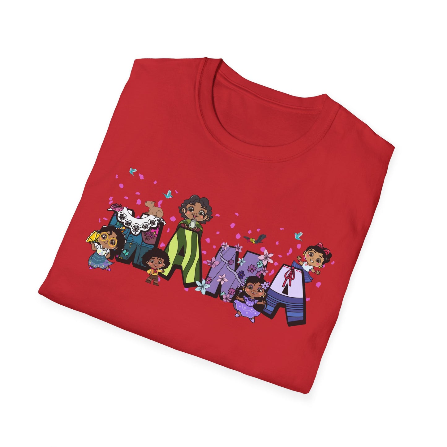Mama Cartoon Graphic T-Shirt — Cute Family Mama Tee