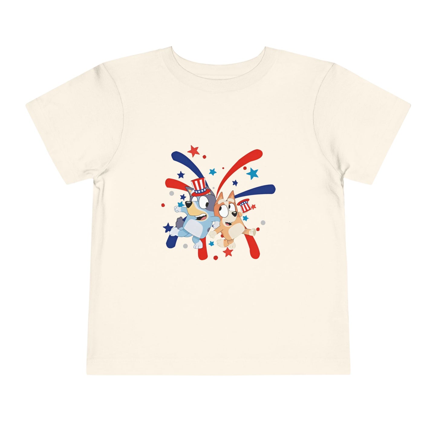 Patriotic Cartoon Corgis Toddler Tee — 4th of July Kids Shirt