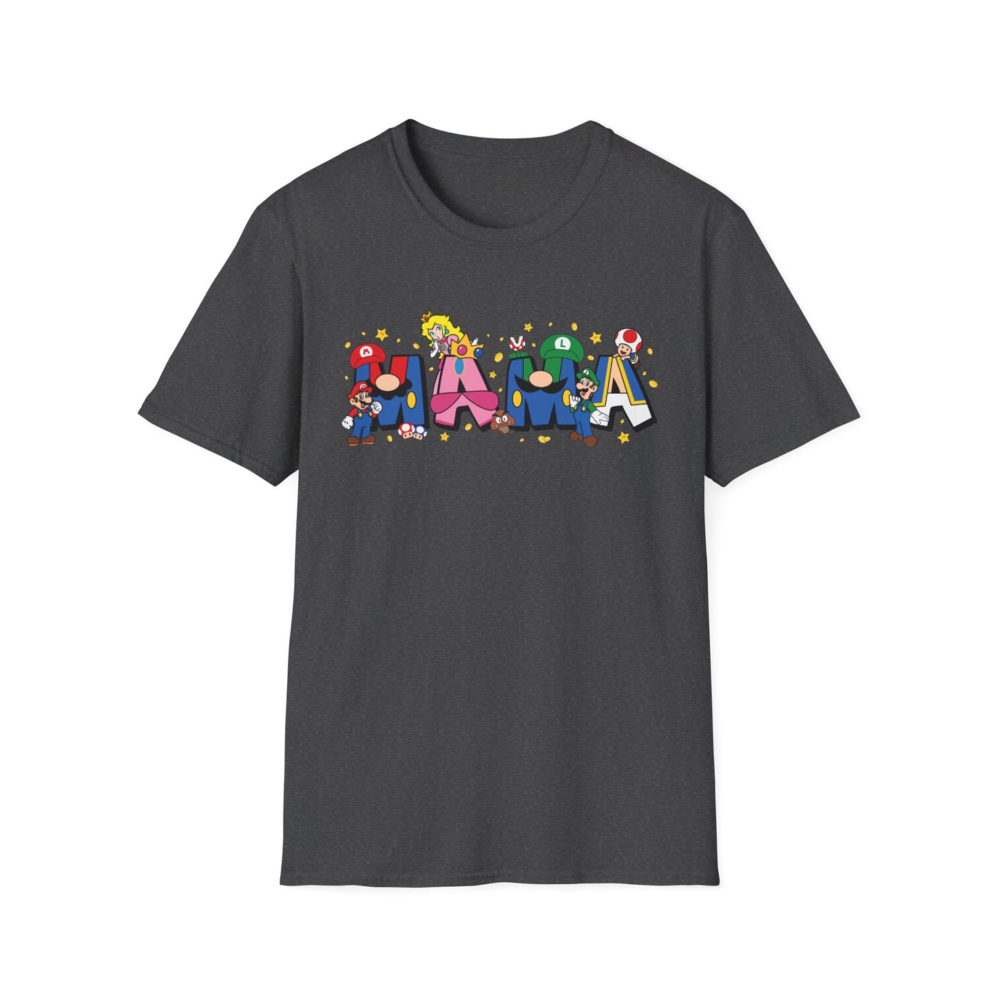 Mama Colorful Cartoon Lettering T-Shirt — Playful Mother's Day Gift