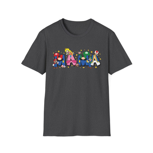 Mama Colorful Cartoon Lettering T-Shirt — Playful Mother's Day Gift