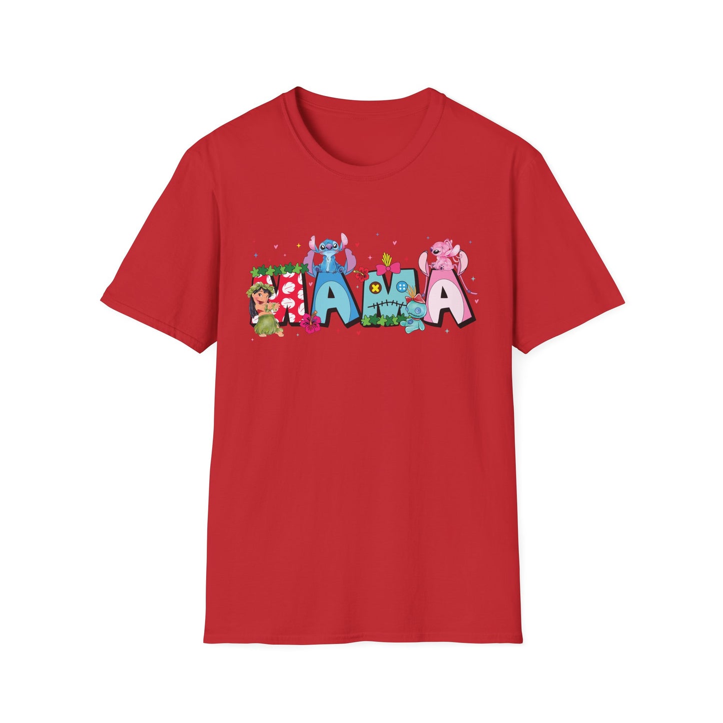 Ohana Mama Shirt – Tropical Cute Alien Graphic Tee | Island Mom Shirt | Family Vacation Outfit