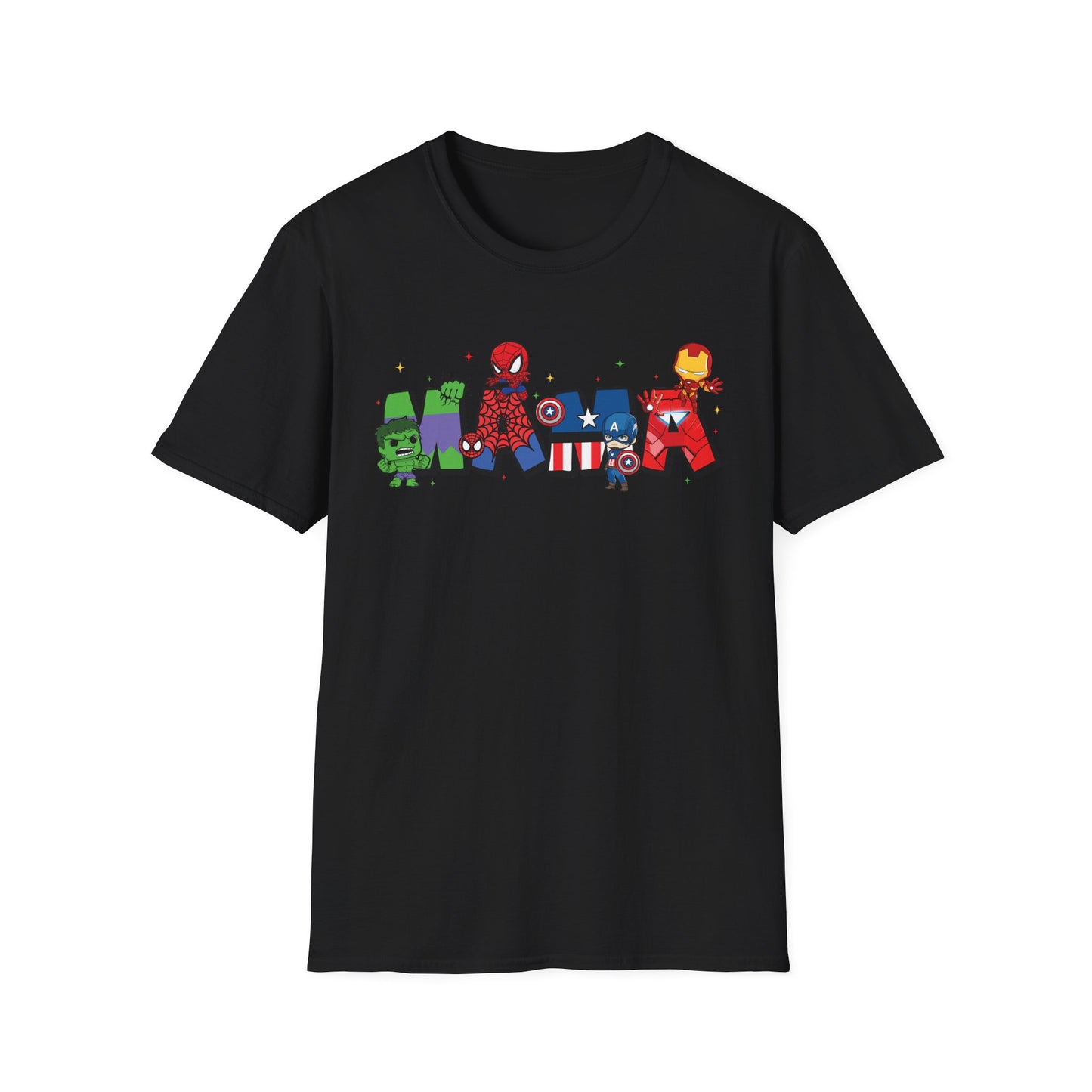 Marvel Heroes Name Tee — Cartoon Superhero Letter Design