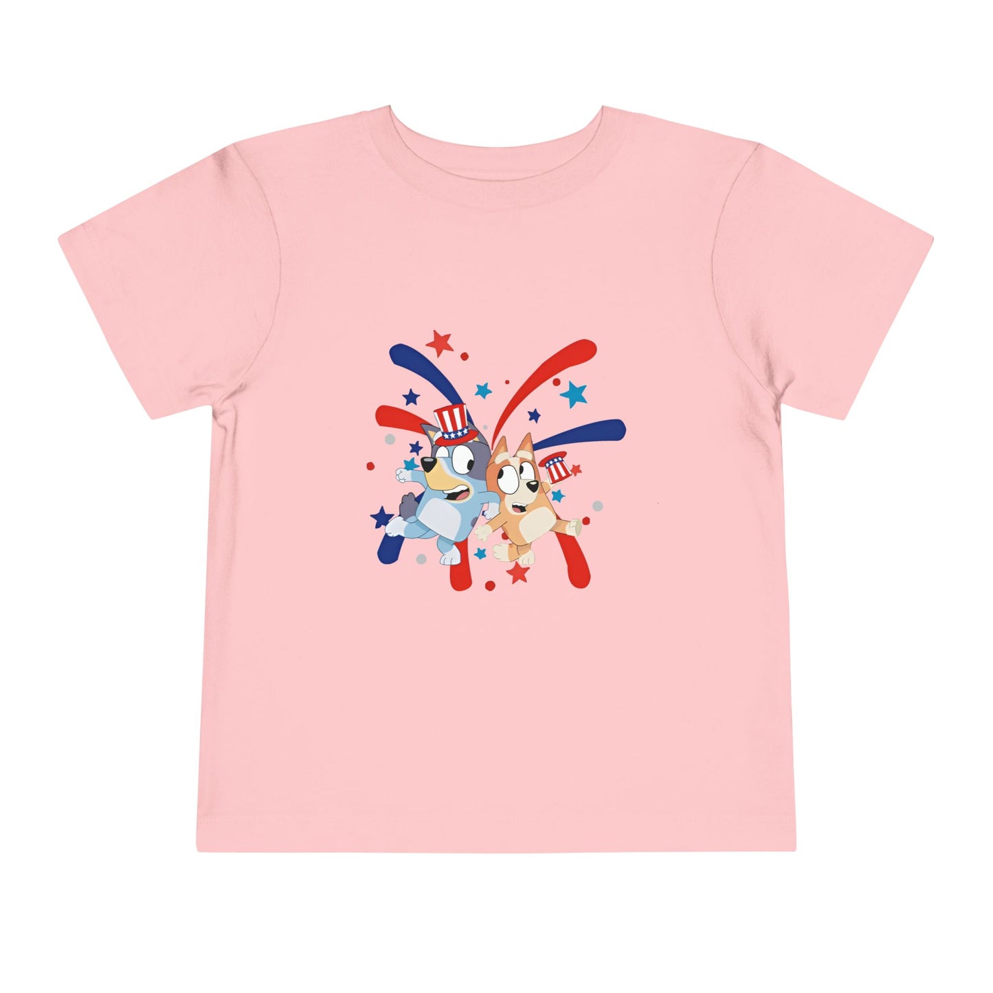 Patriotic Cartoon Corgis Toddler Tee — 4th of July Kids Shirt