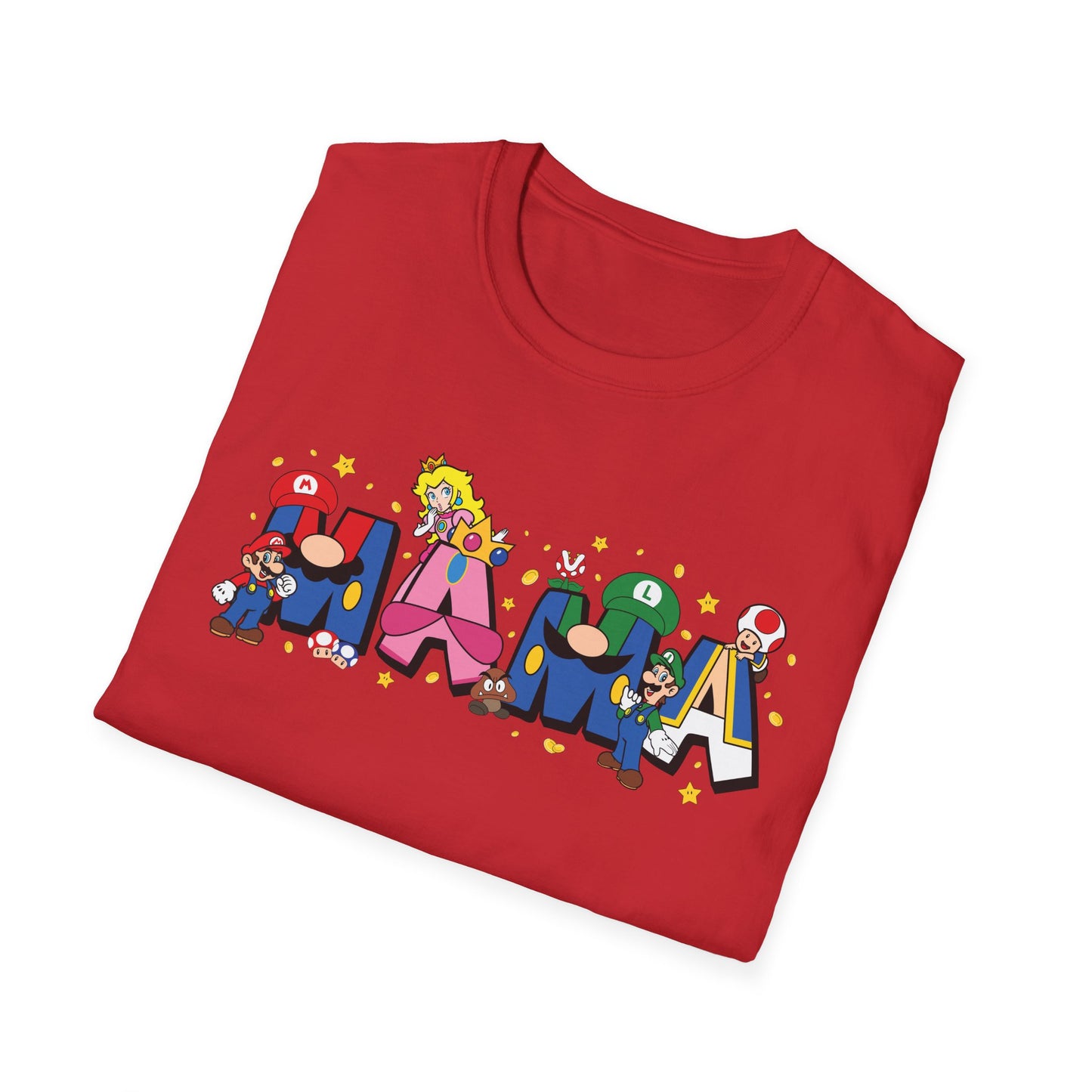 Mama Colorful Cartoon Lettering T-Shirt — Playful Mother's Day Gift