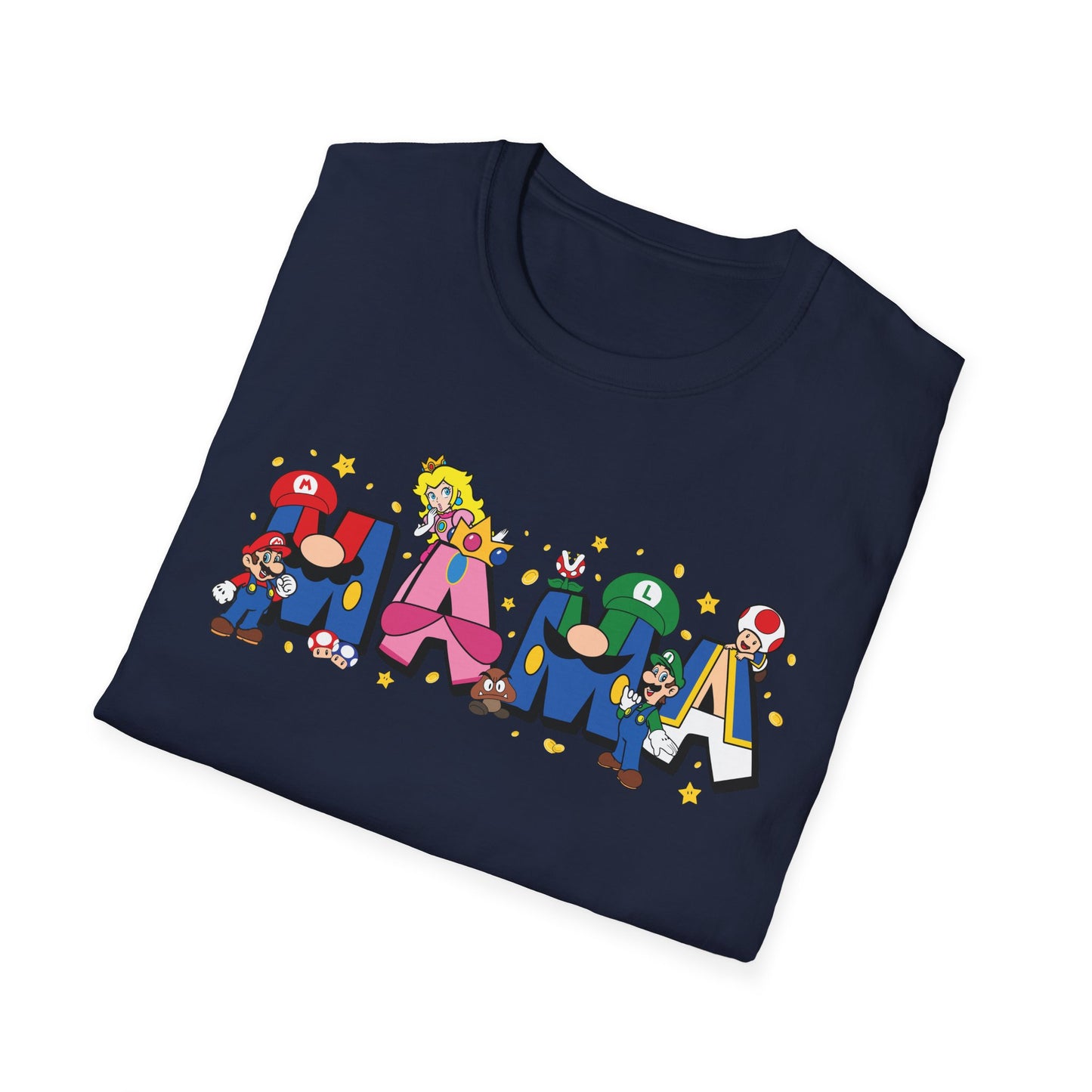 Mama Colorful Cartoon Lettering T-Shirt — Playful Mother's Day Gift
