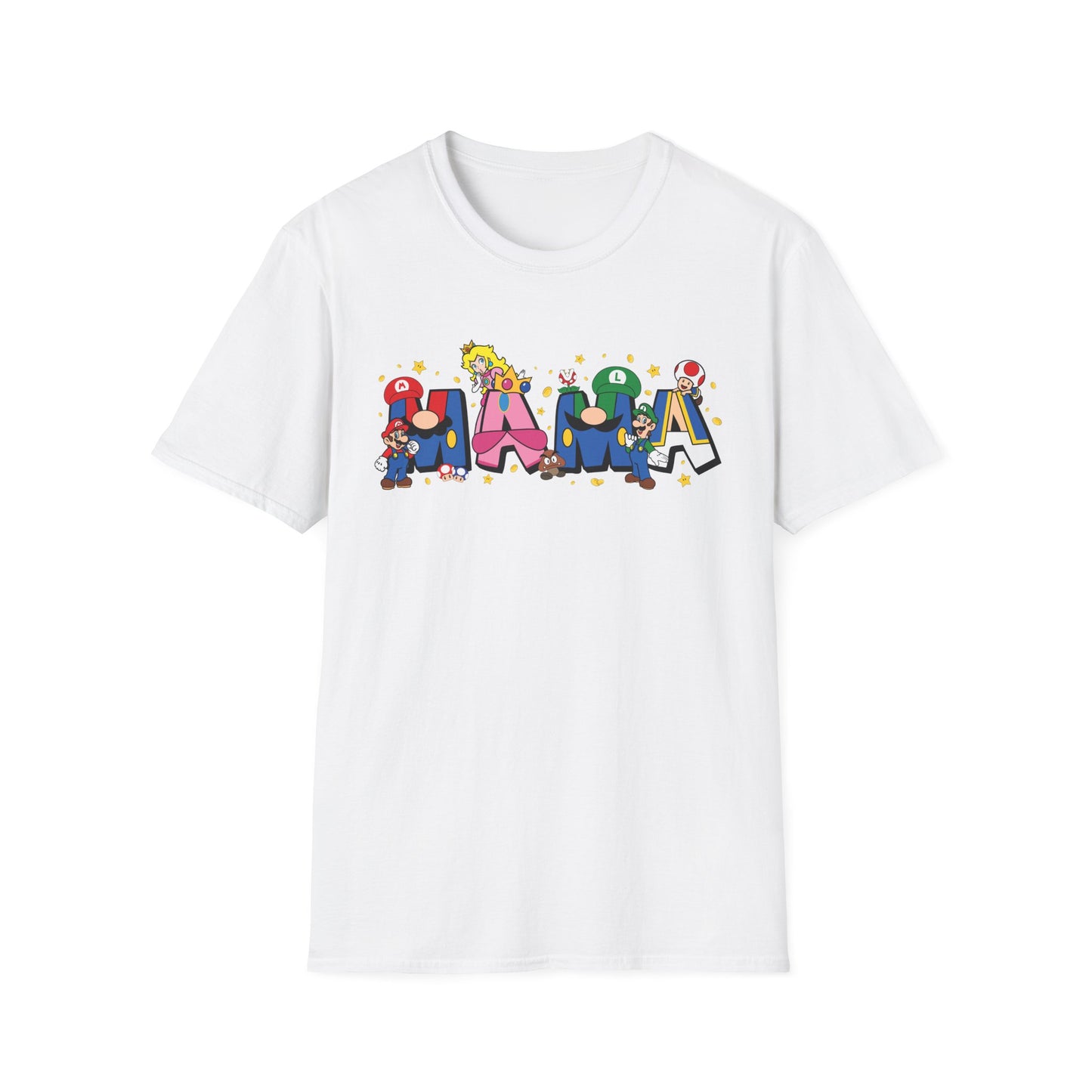 Mama Colorful Cartoon Lettering T-Shirt — Playful Mother's Day Gift