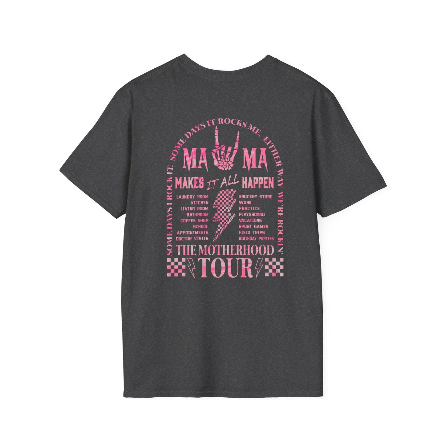 Mama Rock Tour T-Shirt — The Motherhood Tour Pink Graphic Tee