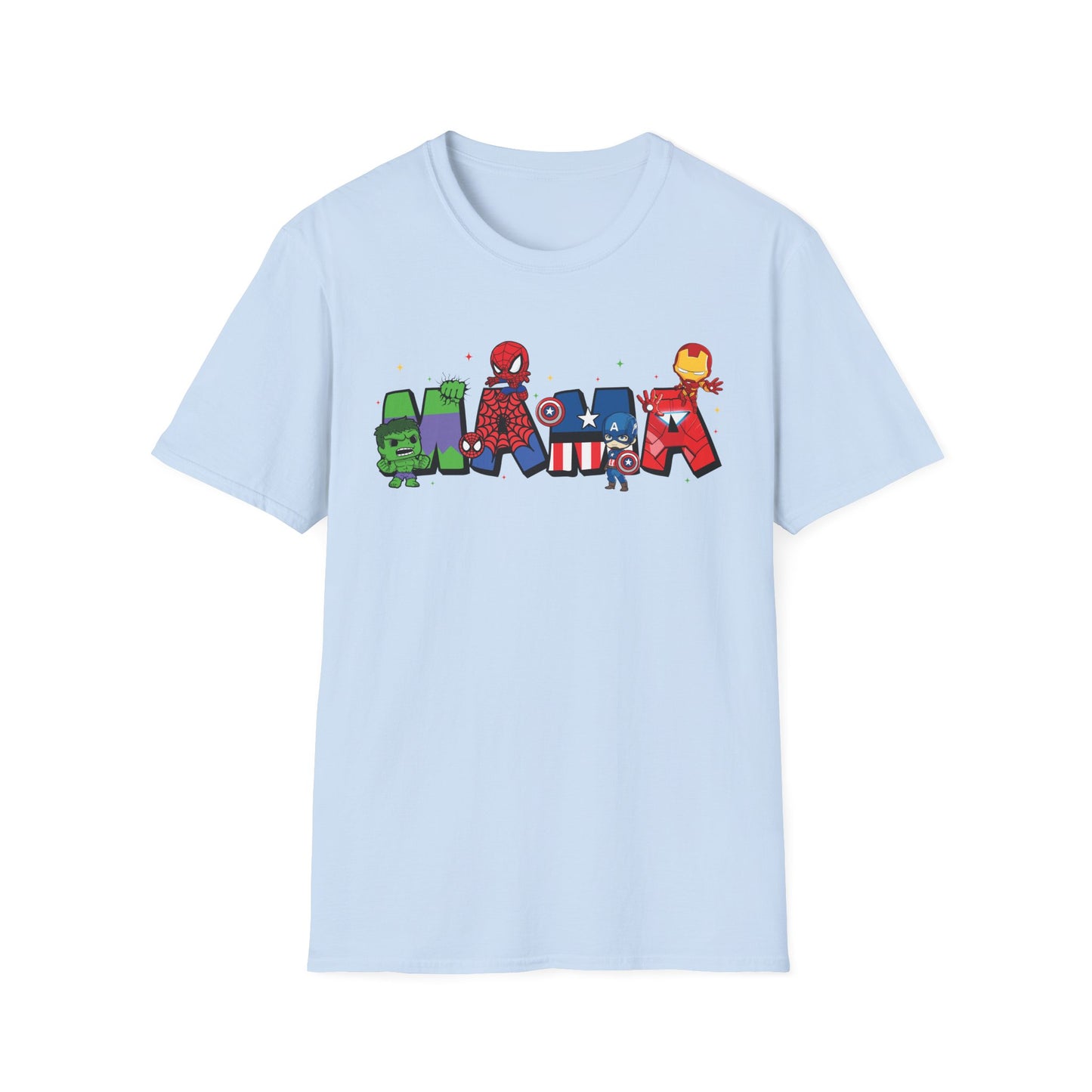Marvel Heroes Name Tee — Cartoon Superhero Letter Design