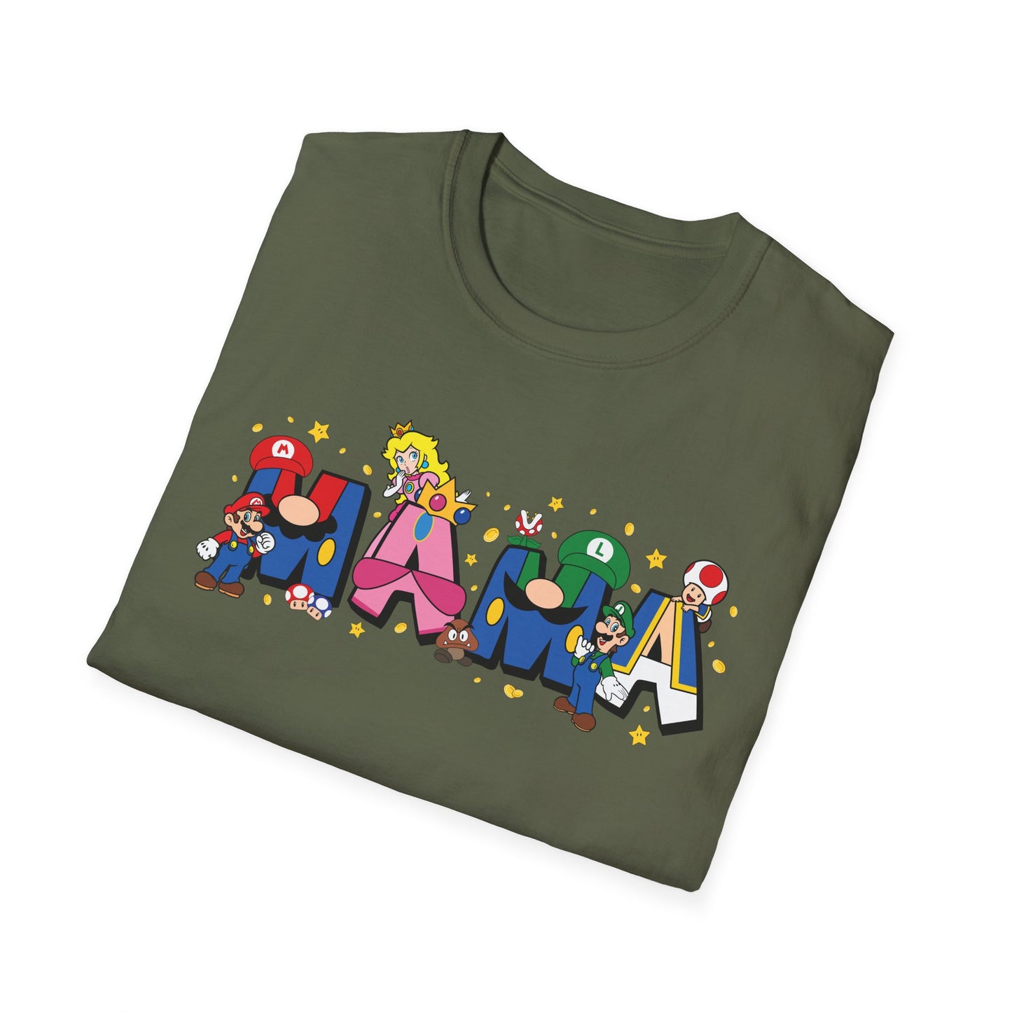 Mama Colorful Cartoon Lettering T-Shirt — Playful Mother's Day Gift