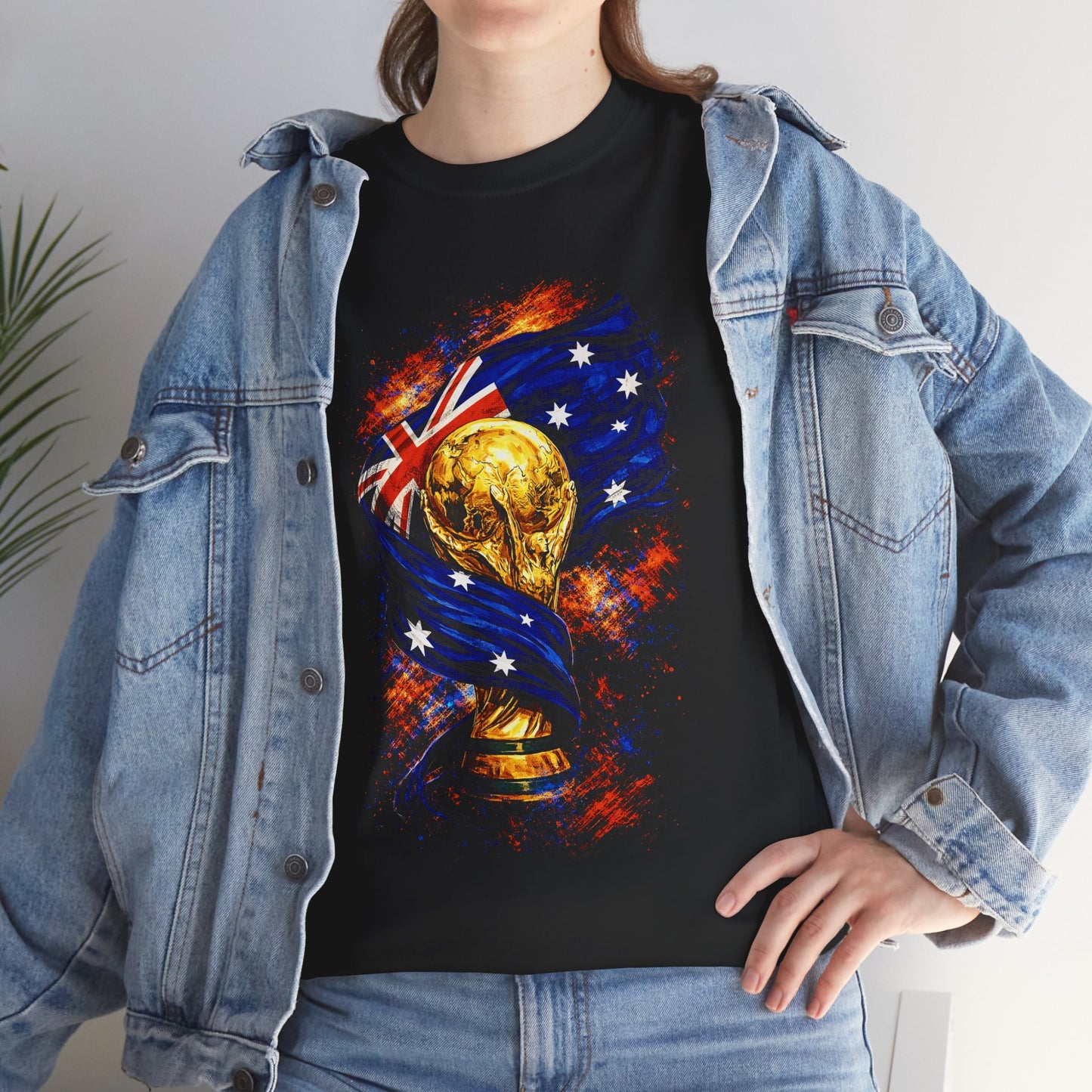 World Cup Trophy Australia T-Shirt — Aussie Football Soccer Fan Tee