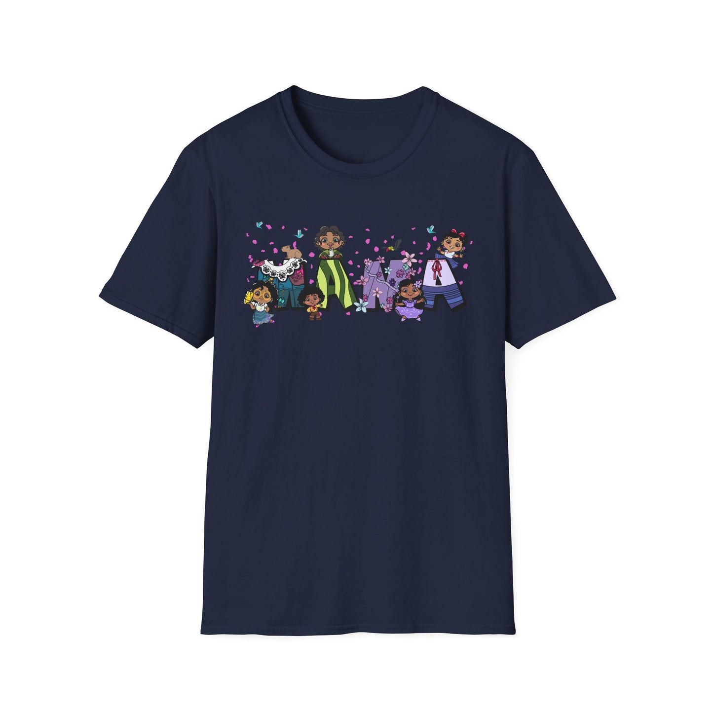 Mama Cartoon Graphic T-Shirt — Cute Family Mama Tee