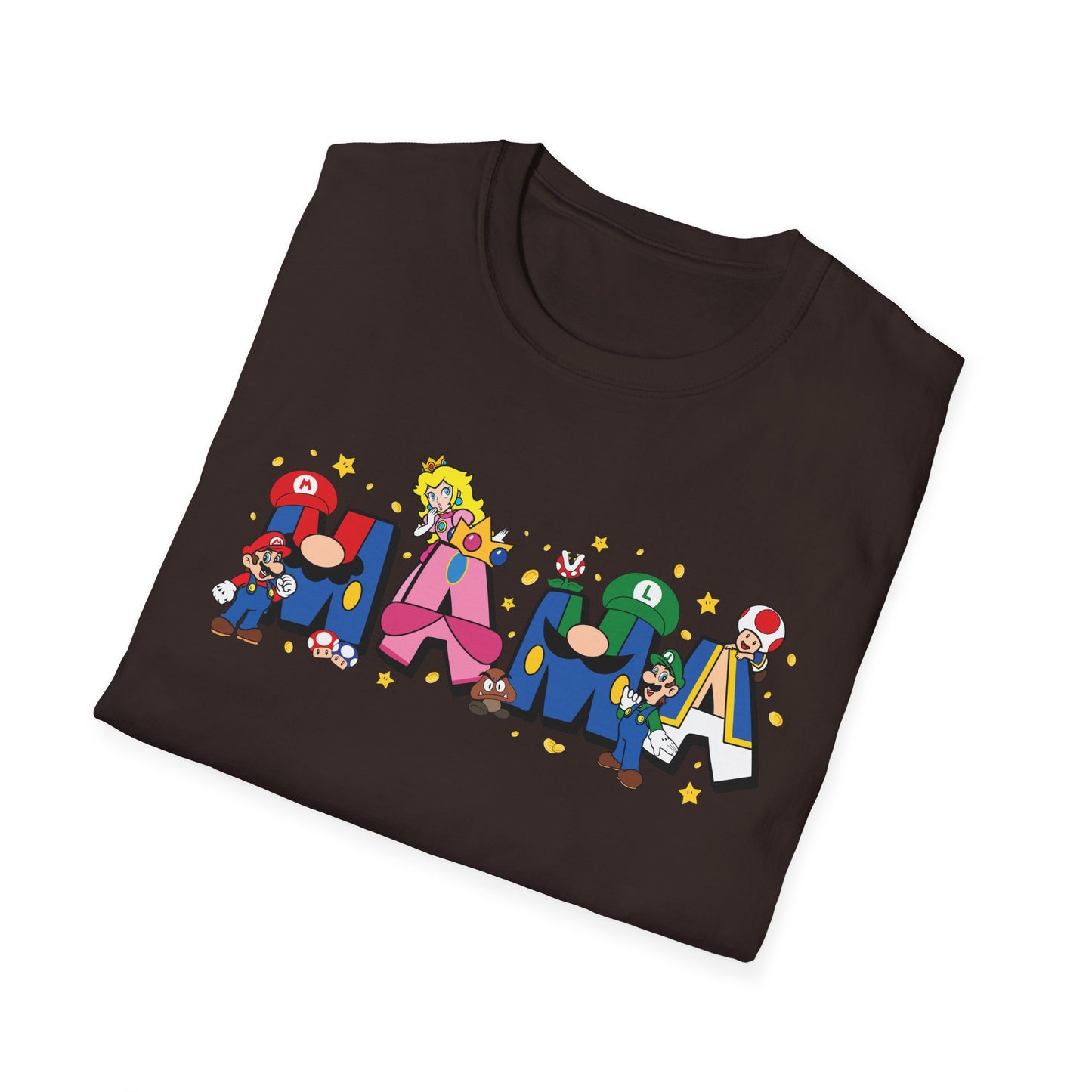 Mama Colorful Cartoon Lettering T-Shirt — Playful Mother's Day Gift