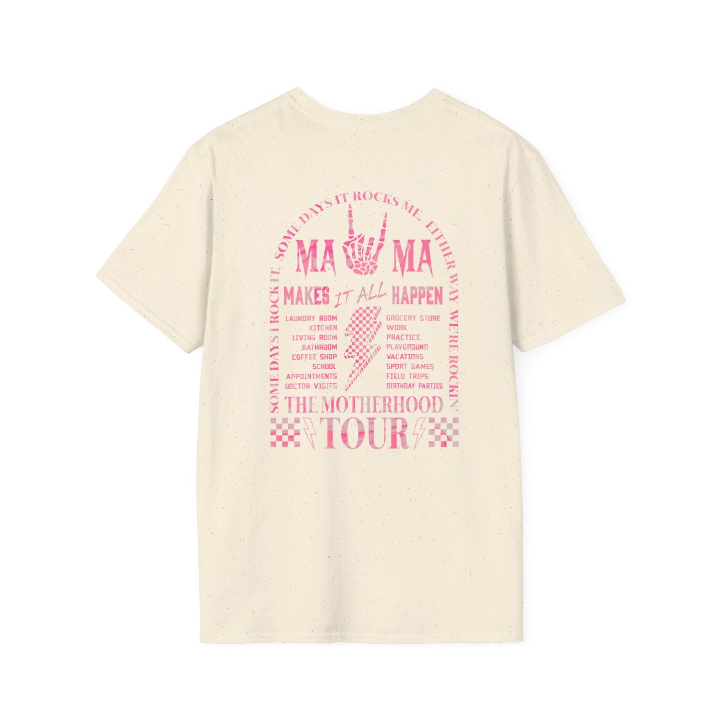 Mama Rock Tour T-Shirt — The Motherhood Tour Pink Graphic Tee