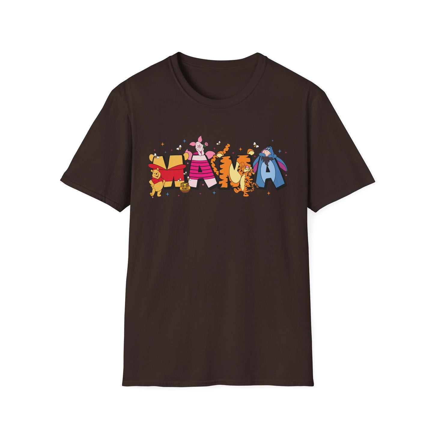 Mama Graphic T-Shirt — Colorful Animal Letter Mom Tee (MAMA)