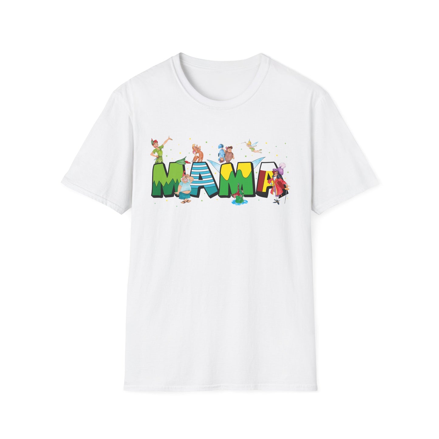 Mama Beach Vacation T-Shirt — Colorful Tropical 'MAMA' Letter Art for Moms