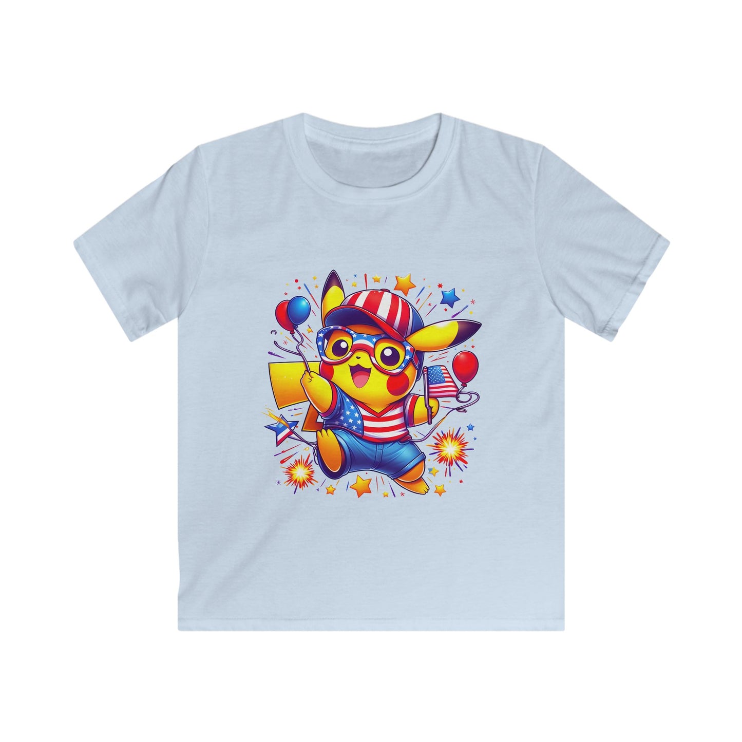 Kids Tee — Patriotic Celebration Graphic Shirt for 4th of July