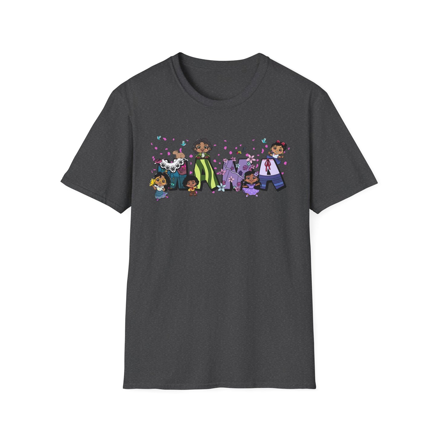 Mama Cartoon Graphic T-Shirt — Cute Family Mama Tee