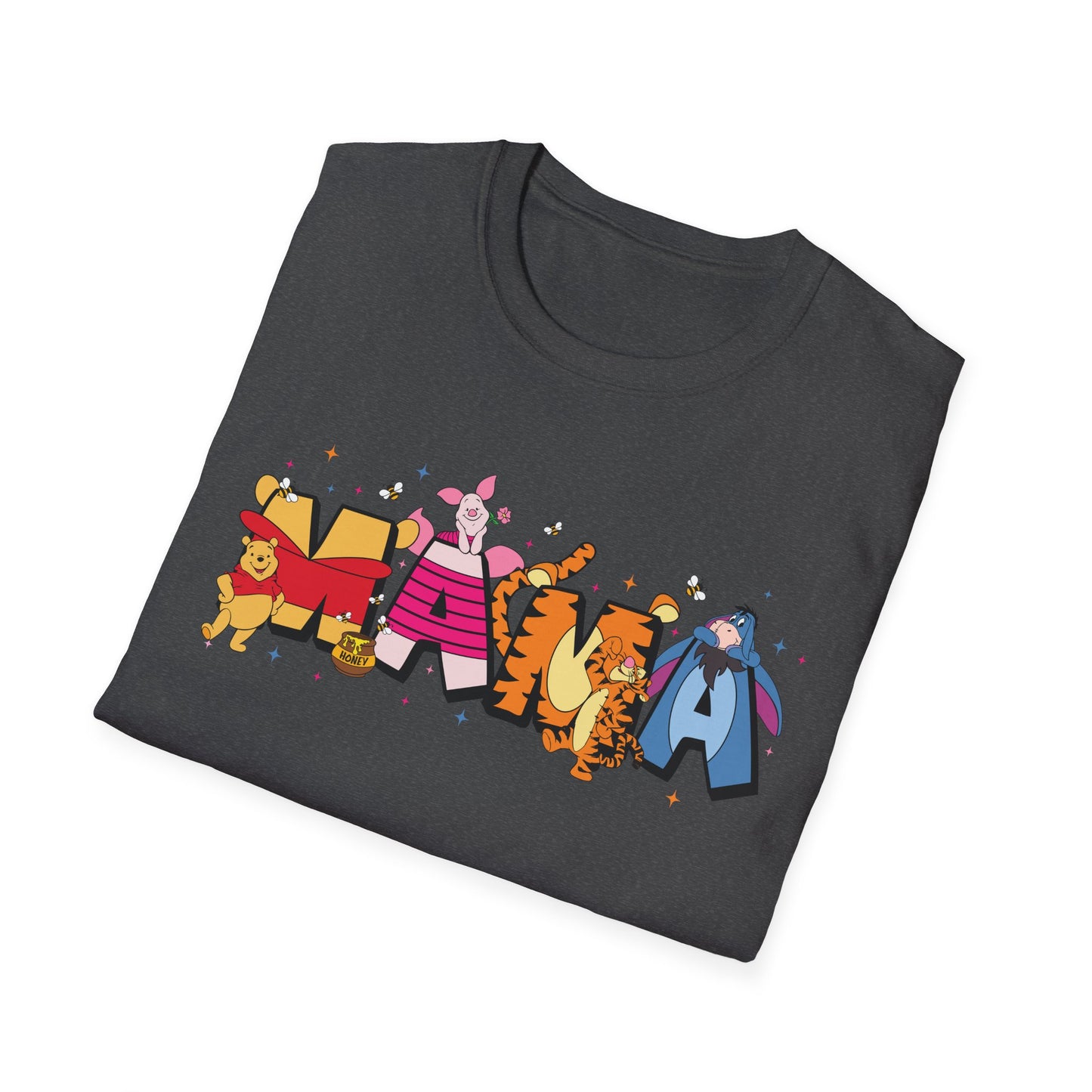 Mama Graphic T-Shirt — Colorful Animal Letter Mom Tee (MAMA)