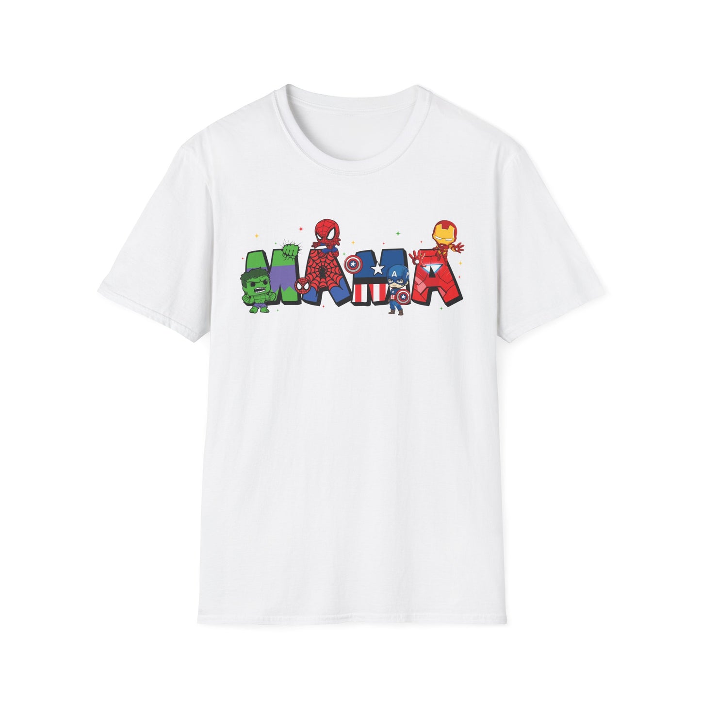 Marvel Heroes Name Tee — Cartoon Superhero Letter Design