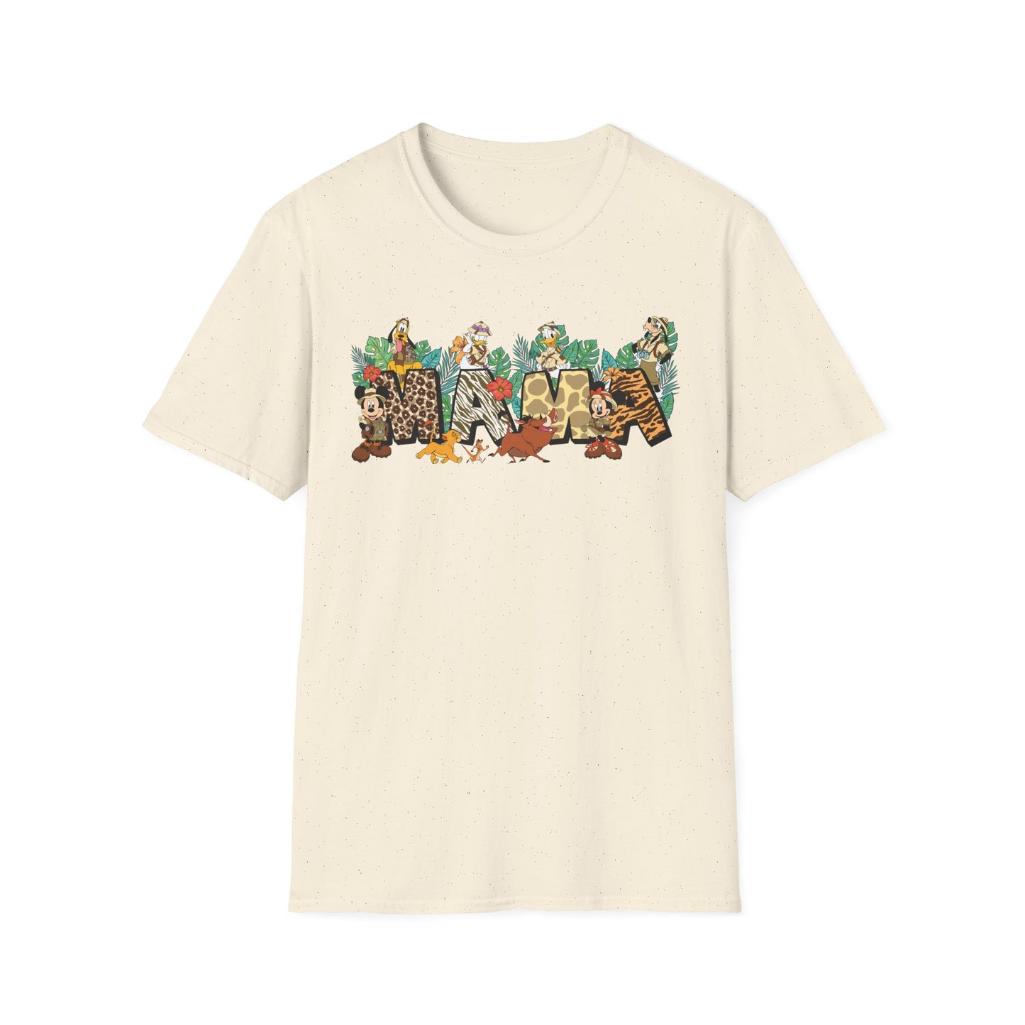 Safari Mama Shirt – Jungle Adventure Cartoon Tee | Animal Print Mom Shirt | Family Vacation Outfit