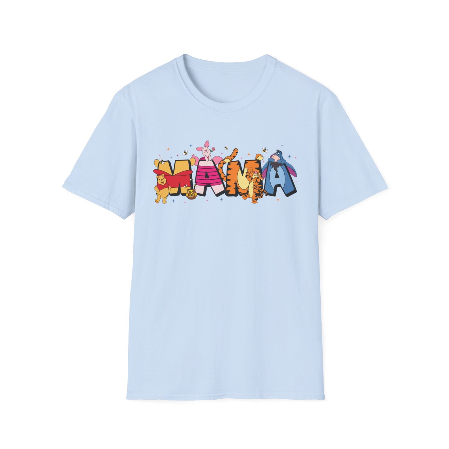 Mama Graphic T-Shirt — Colorful Animal Letter Mom Tee (MAMA)