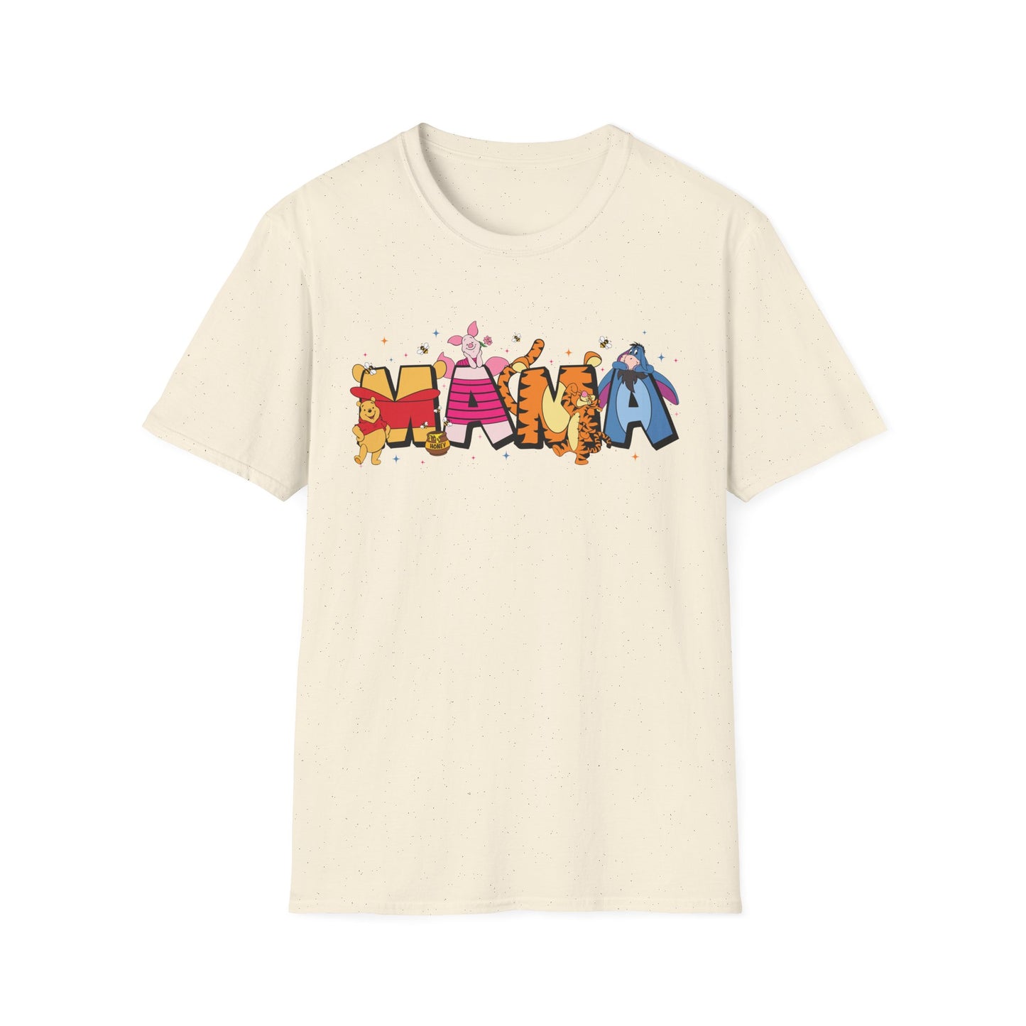 Mama Graphic T-Shirt — Colorful Animal Letter Mom Tee (MAMA)