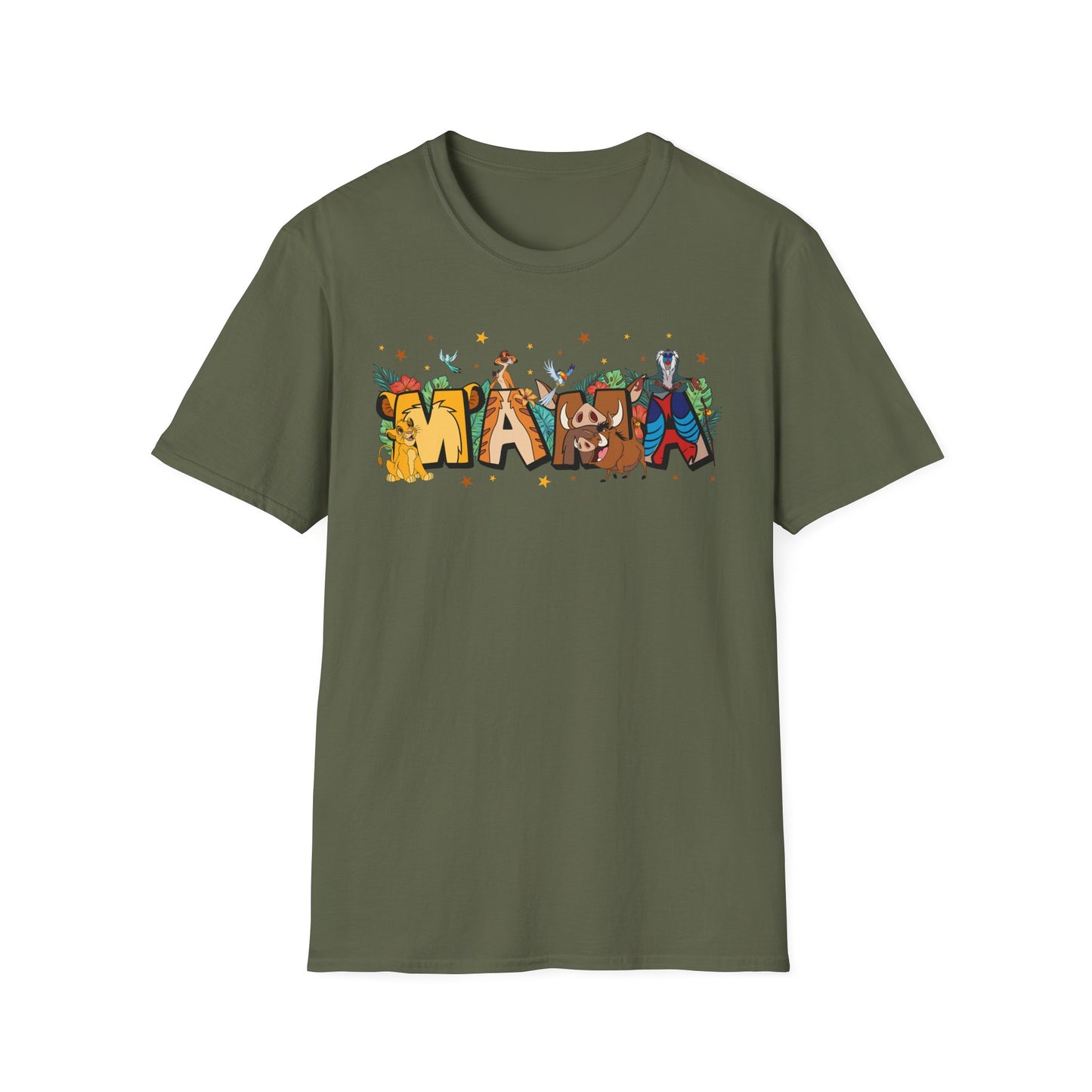 Safari Mama Shirt – Jungle Animal Graphic Tee | Savanna Mom Shirt | Cute Animal Family Tee
