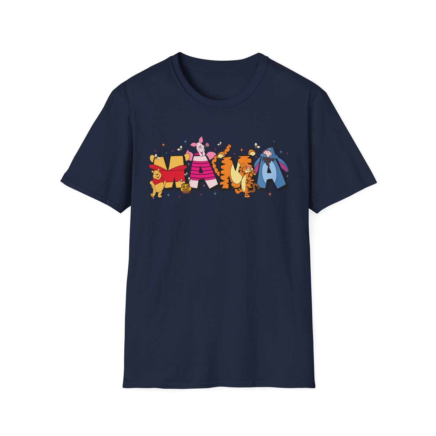 Mama Graphic T-Shirt — Colorful Animal Letter Mom Tee (MAMA)