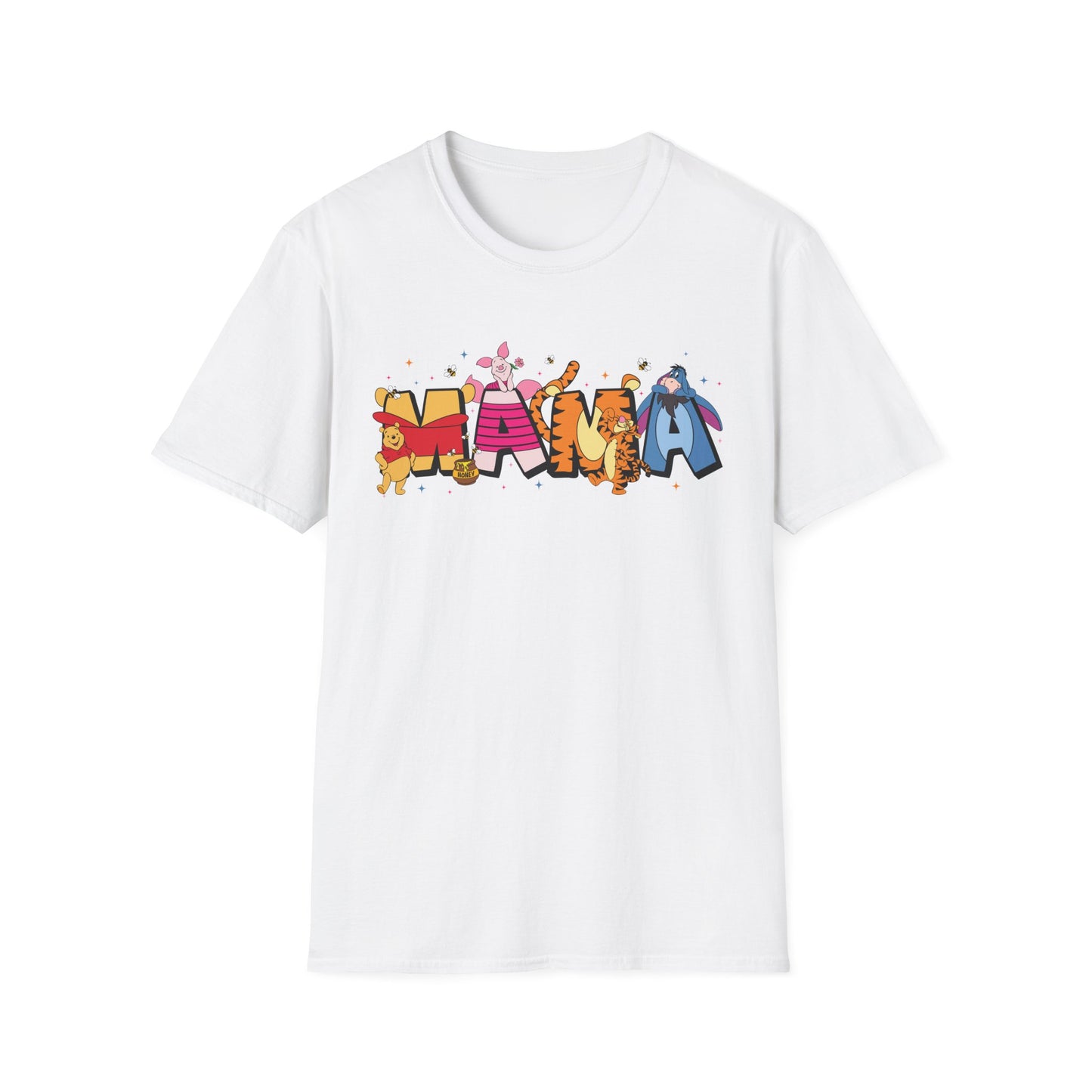 Mama Graphic T-Shirt — Colorful Animal Letter Mom Tee (MAMA)