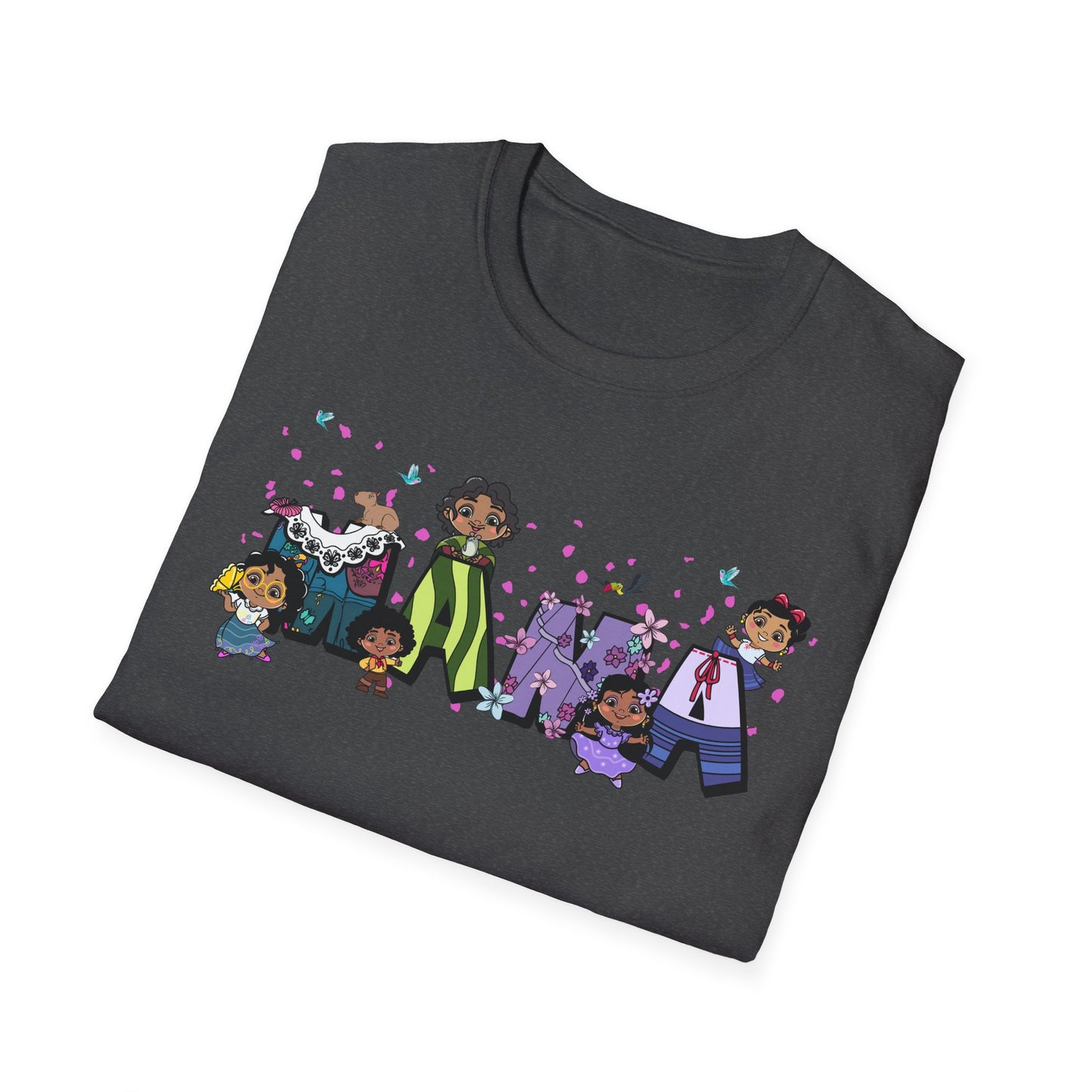Mama Cartoon Graphic T-Shirt — Cute Family Mama Tee