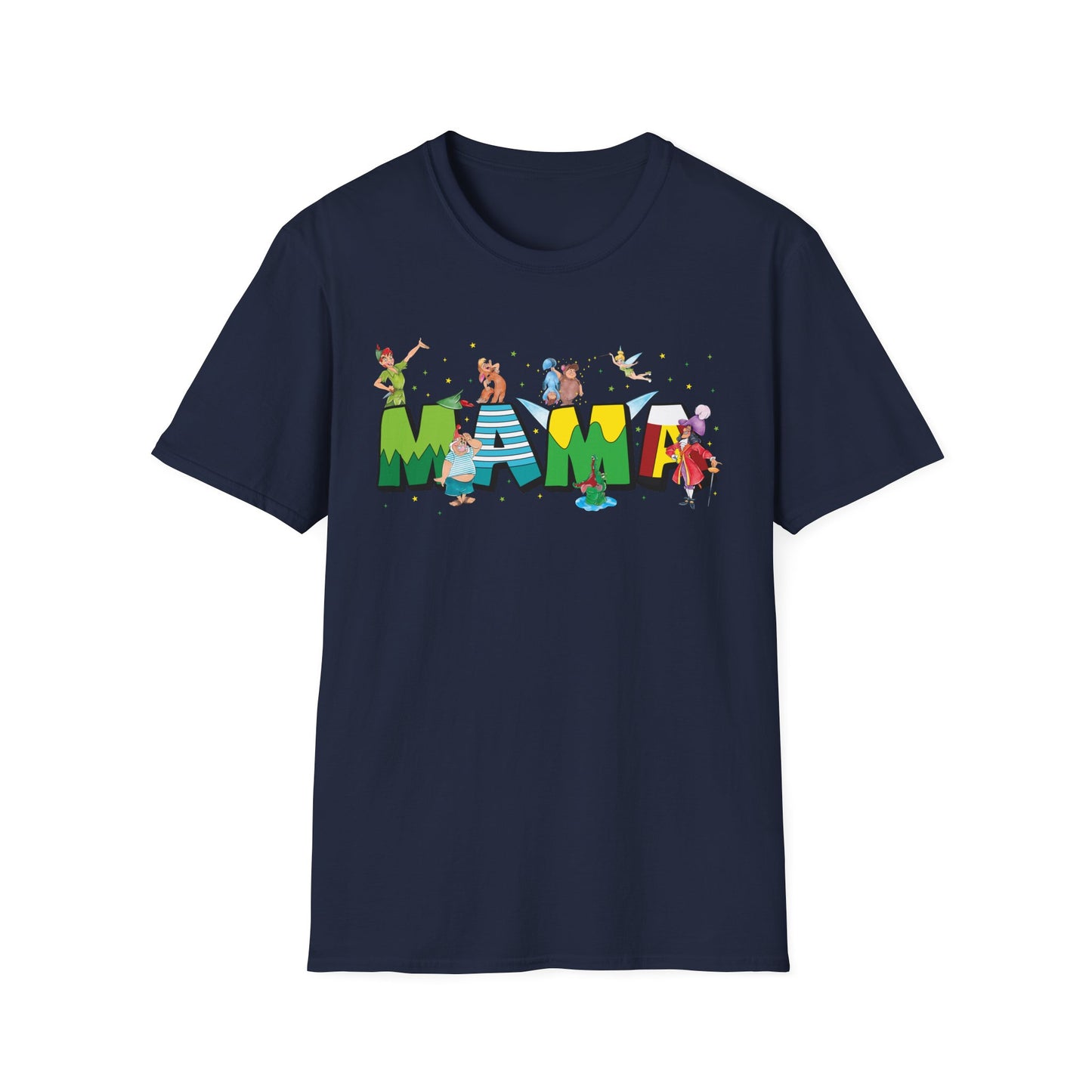 Mama Beach Vacation T-Shirt — Colorful Tropical 'MAMA' Letter Art for Moms