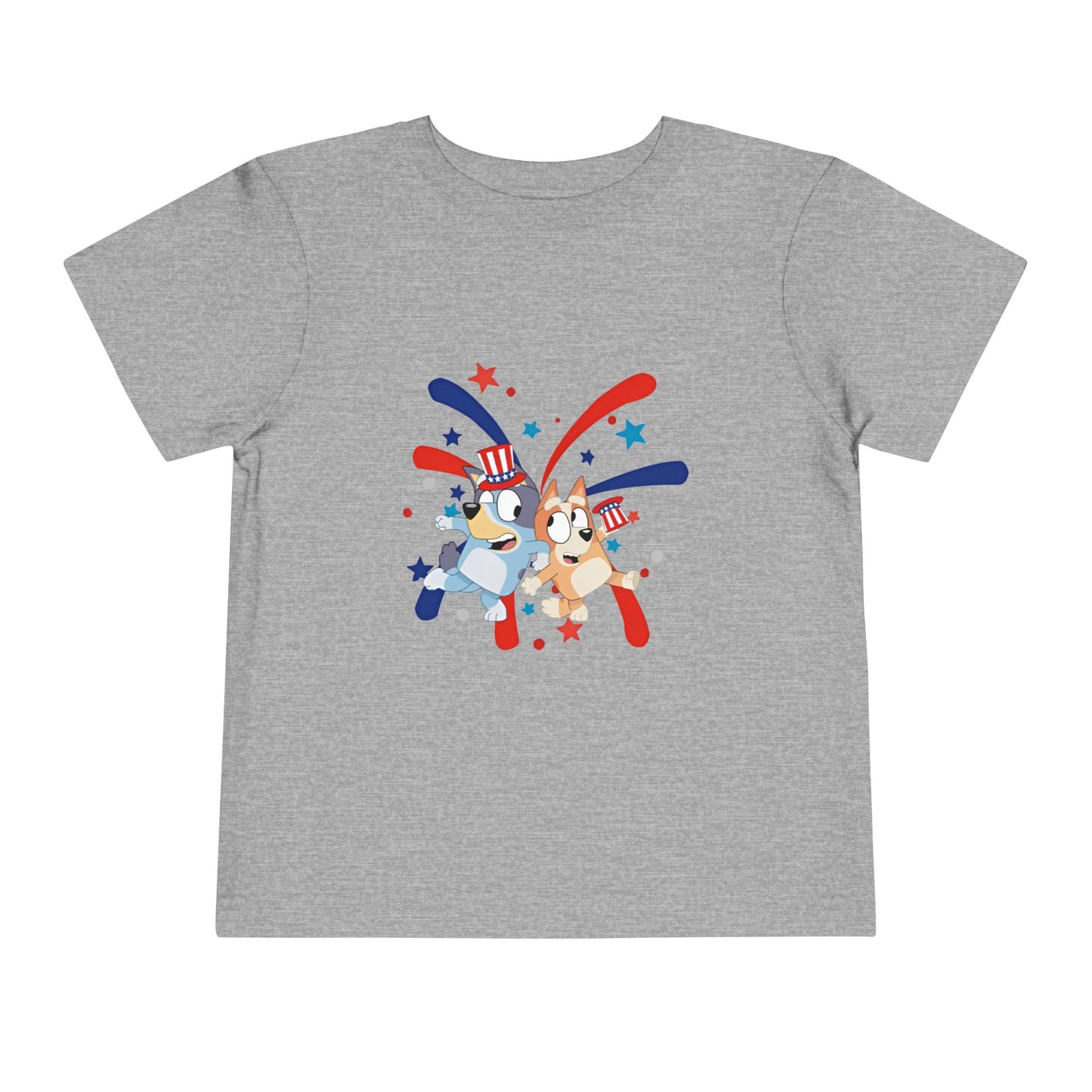Patriotic Cartoon Corgis Toddler Tee — 4th of July Kids Shirt
