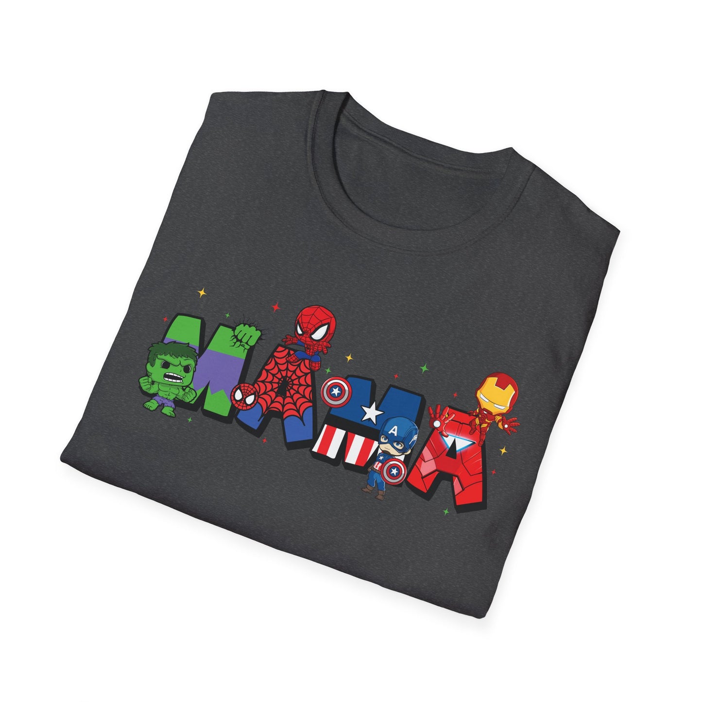 Marvel Heroes Name Tee — Cartoon Superhero Letter Design