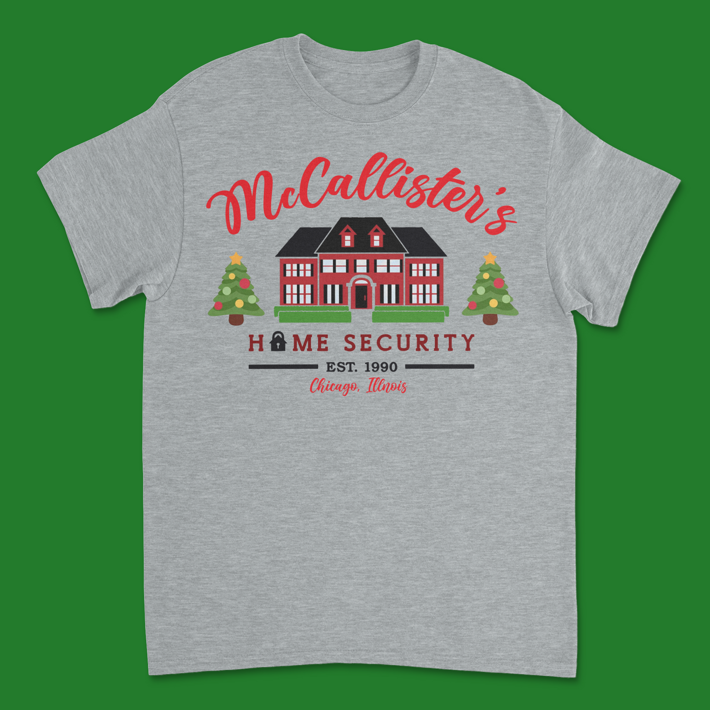 McCallister Home Security T-Shirt - Funny Home Alone Inspired Holiday Tee