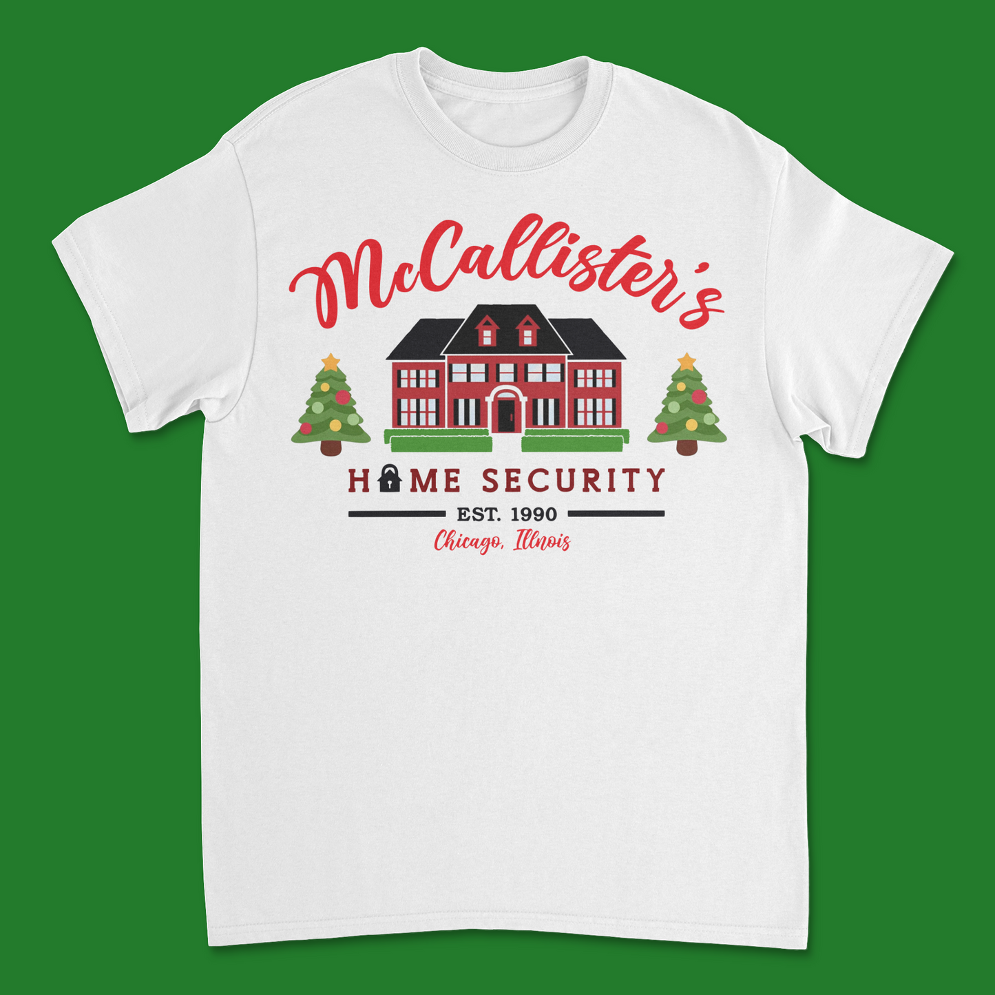 McCallister Home Security T-Shirt - Funny Home Alone Inspired Holiday Tee